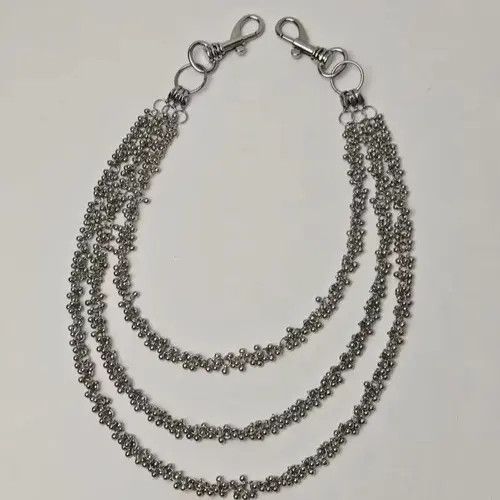 Jewelry Fukiishi x Hin Bead Flower Three Tier Silvery Pants Chain Size ONE SIZE - 5 Thumbnail