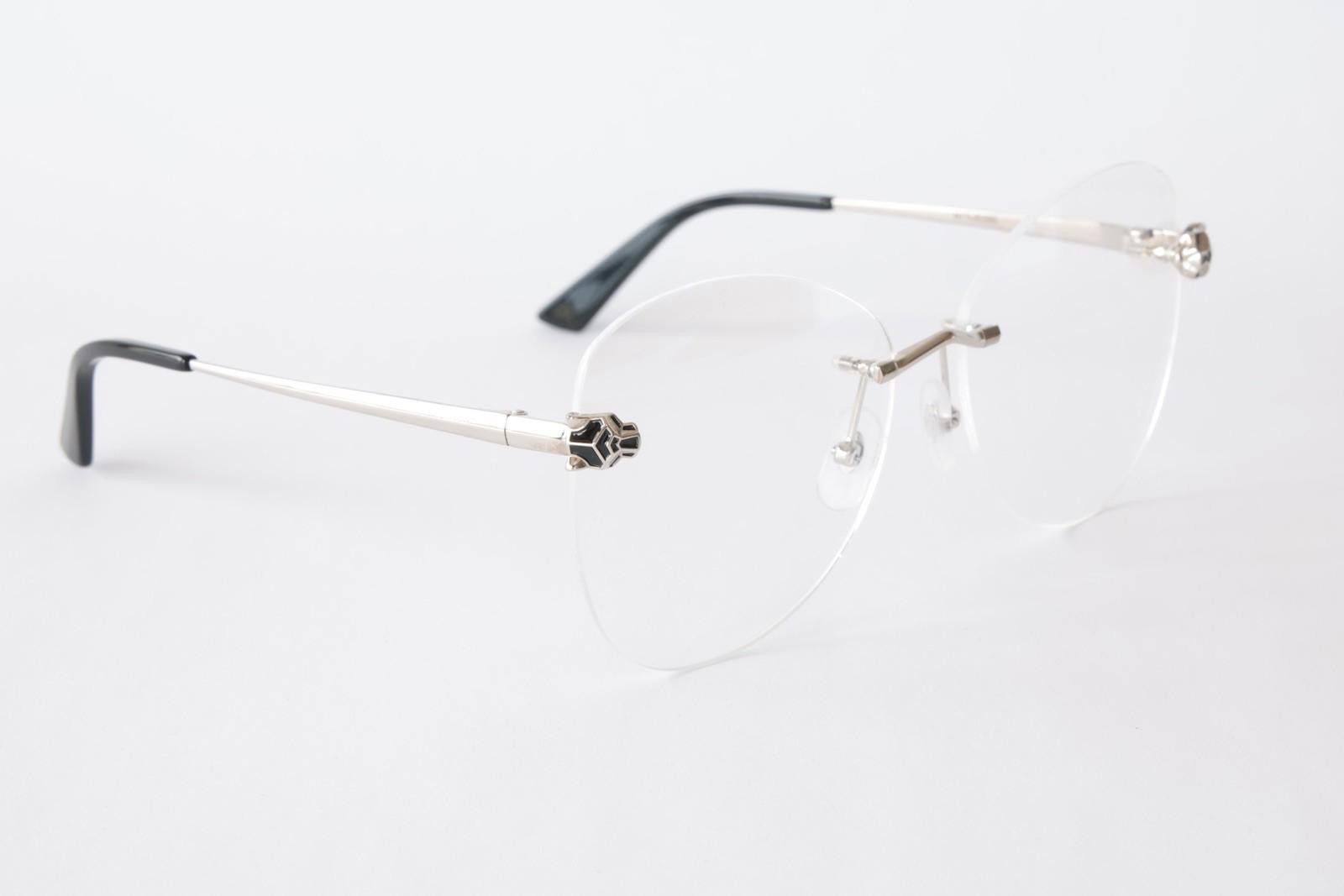 Cartier New Cartier eyewear optical eyeglasses CT0418O 002 silver Size ONE SIZE - 8 Thumbnail