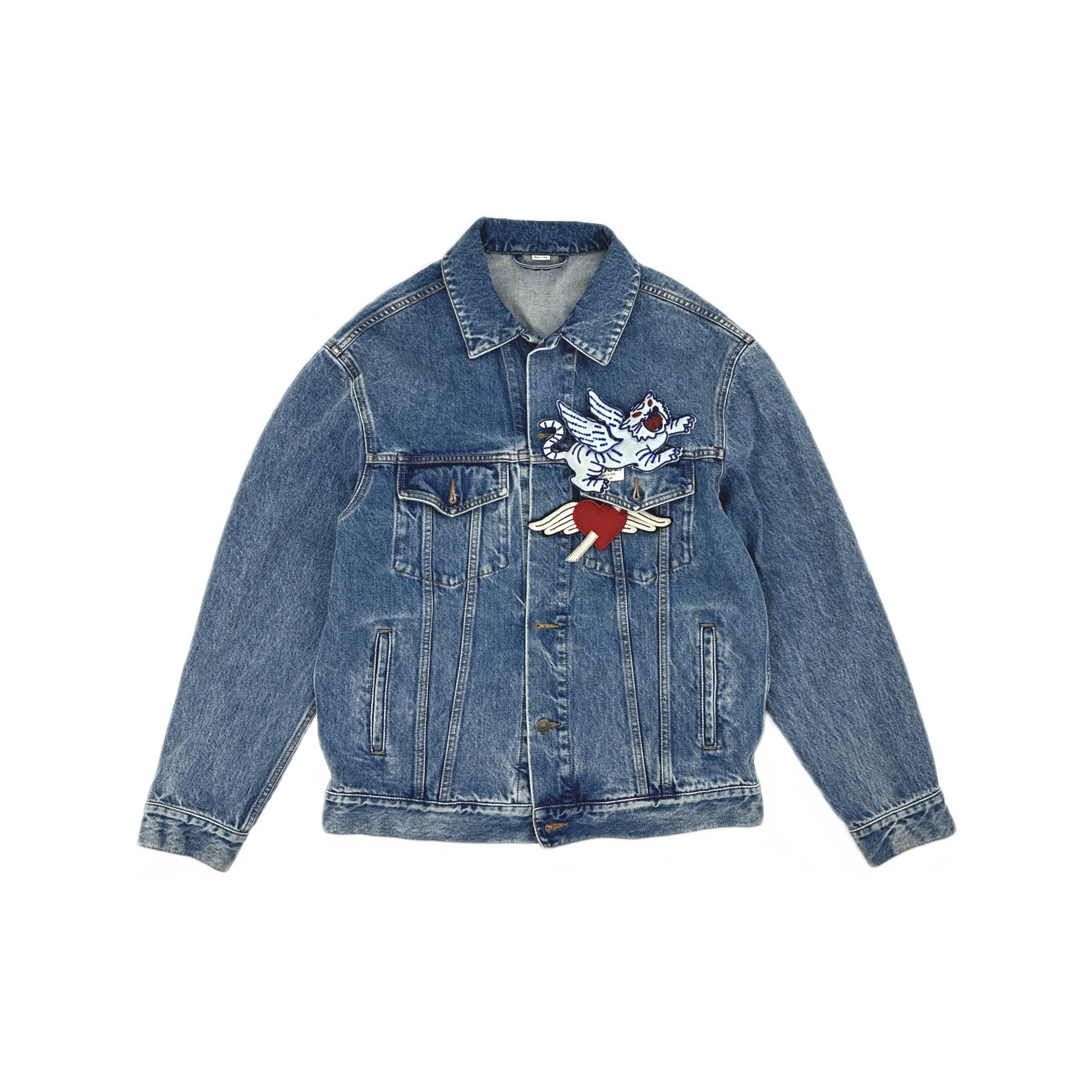 Gucci Gucci Animal Patch Denim Jacket Size S Size US S / EU 44-46 / 1 - 1 Thumbnail