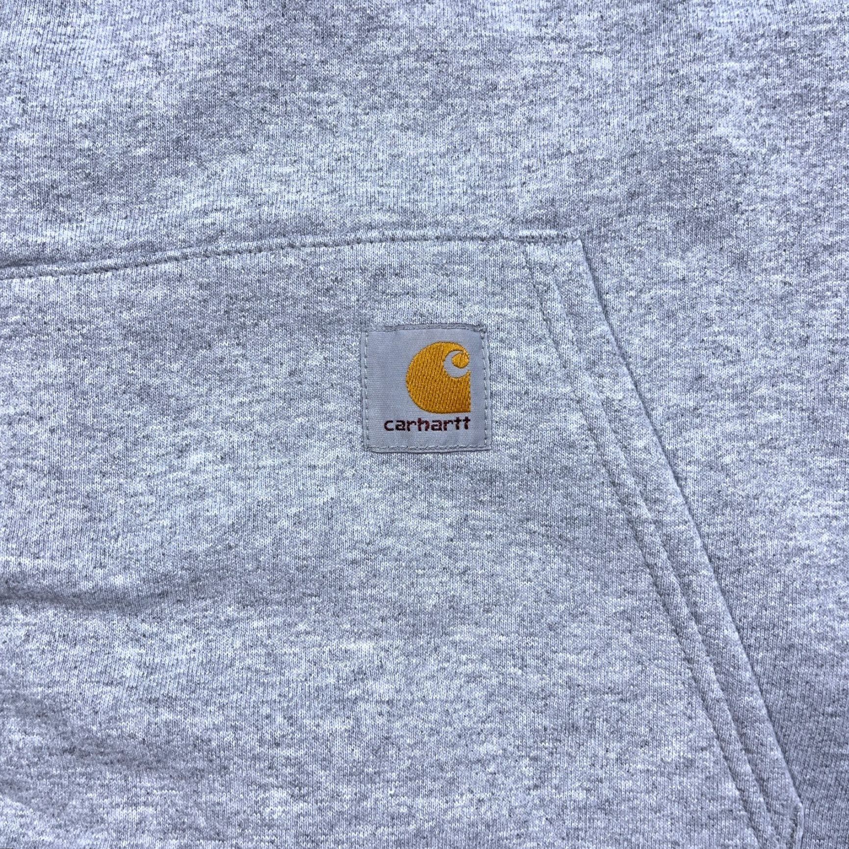 Carhartt VINTAGE Carhartt Hoodie Men M Medium Heather Gray Pullover Sweatshirt Work Zip Crew Neck All Seasons Hooded Solid Gray 90s Style Mens Size US M / EU 48-50 / 2 - 3 Thumbnail