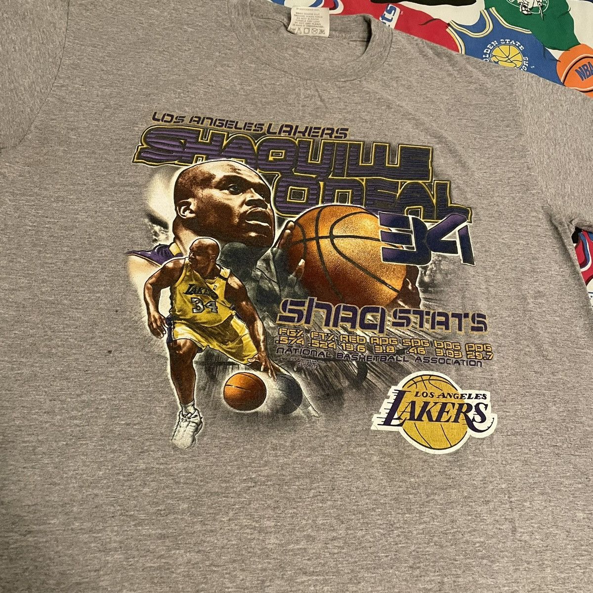 NBA × Vintage Vintage 2000s NBA Shaquille O’Neal Los Angeles Lakers Tee Size US L / EU 52-54 / 3 - 3 Thumbnail