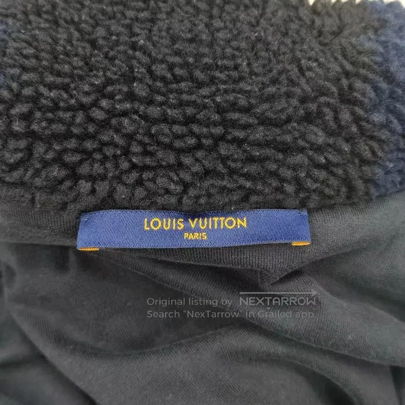 Louis Vuitton Louis Vuitton Blue and black checkerboard teddy fleece zip Size US L / EU 52-54 / 3 - 3 Thumbnail