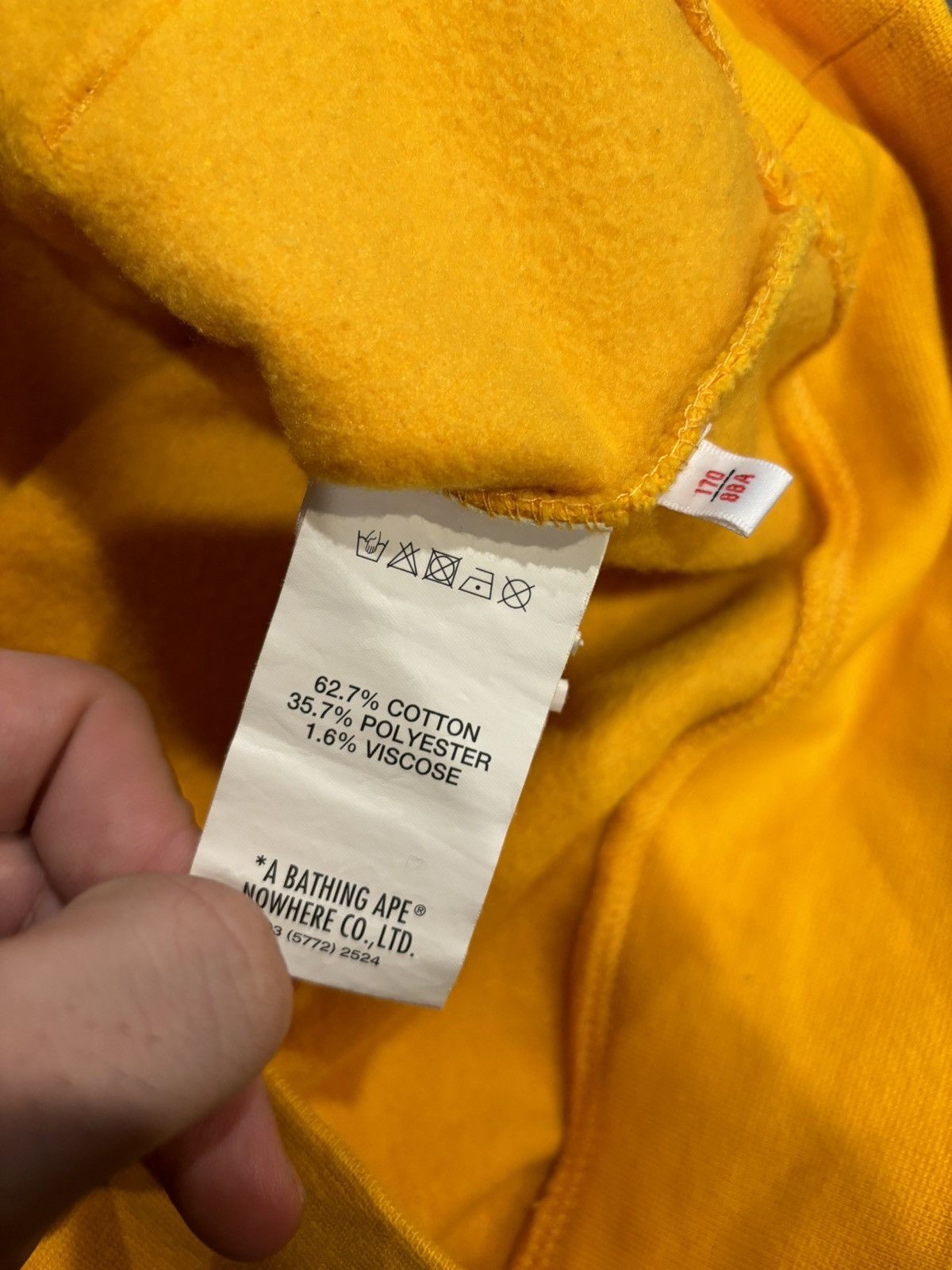 Aape AAPE hoodie yellow small Size US S / EU 44-46 / 1 - 5 Thumbnail
