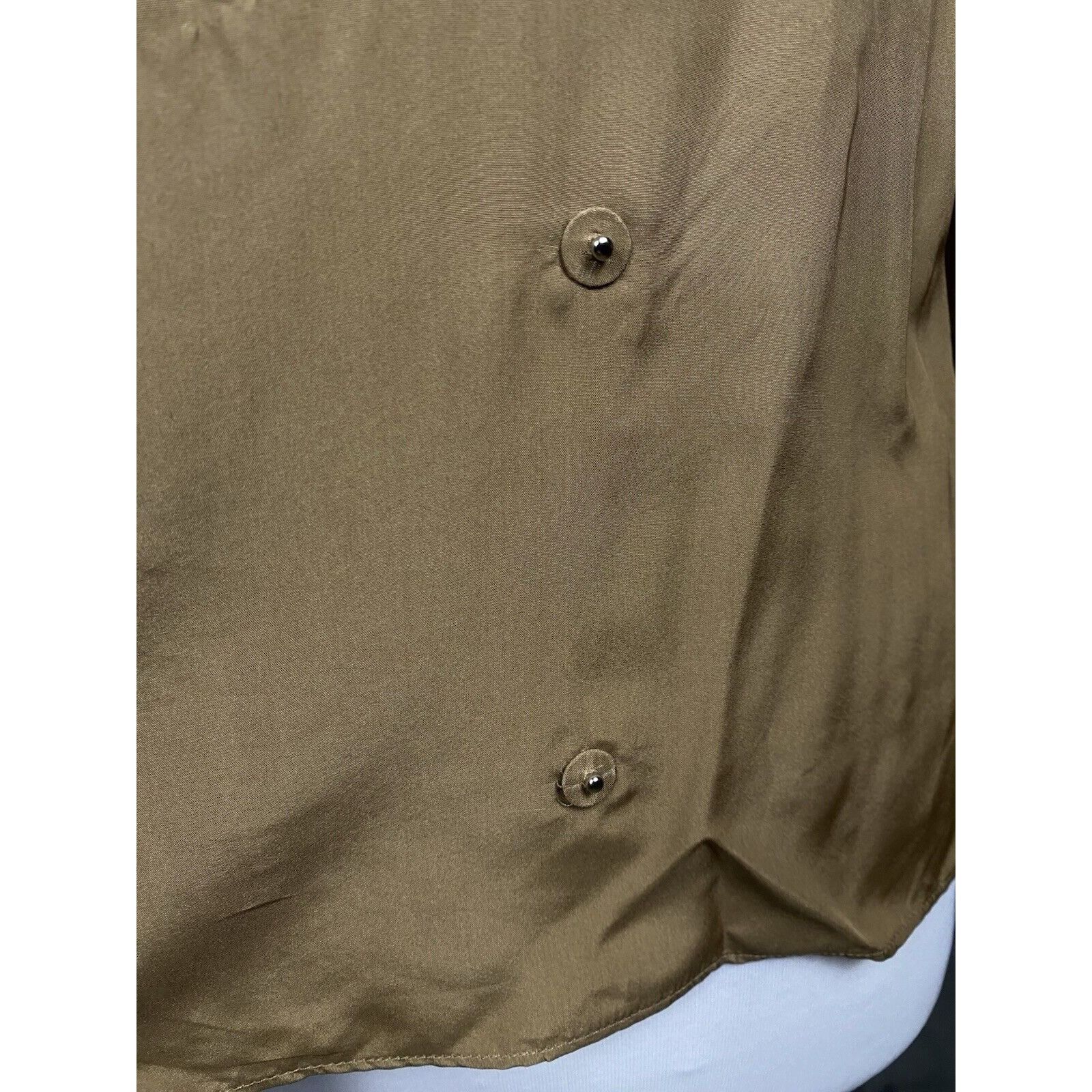 Prada Prada Women's Brown Silk Longsleeve Shirt Size 44 Size M / US 6-8 / IT 42-44 - 9 Thumbnail