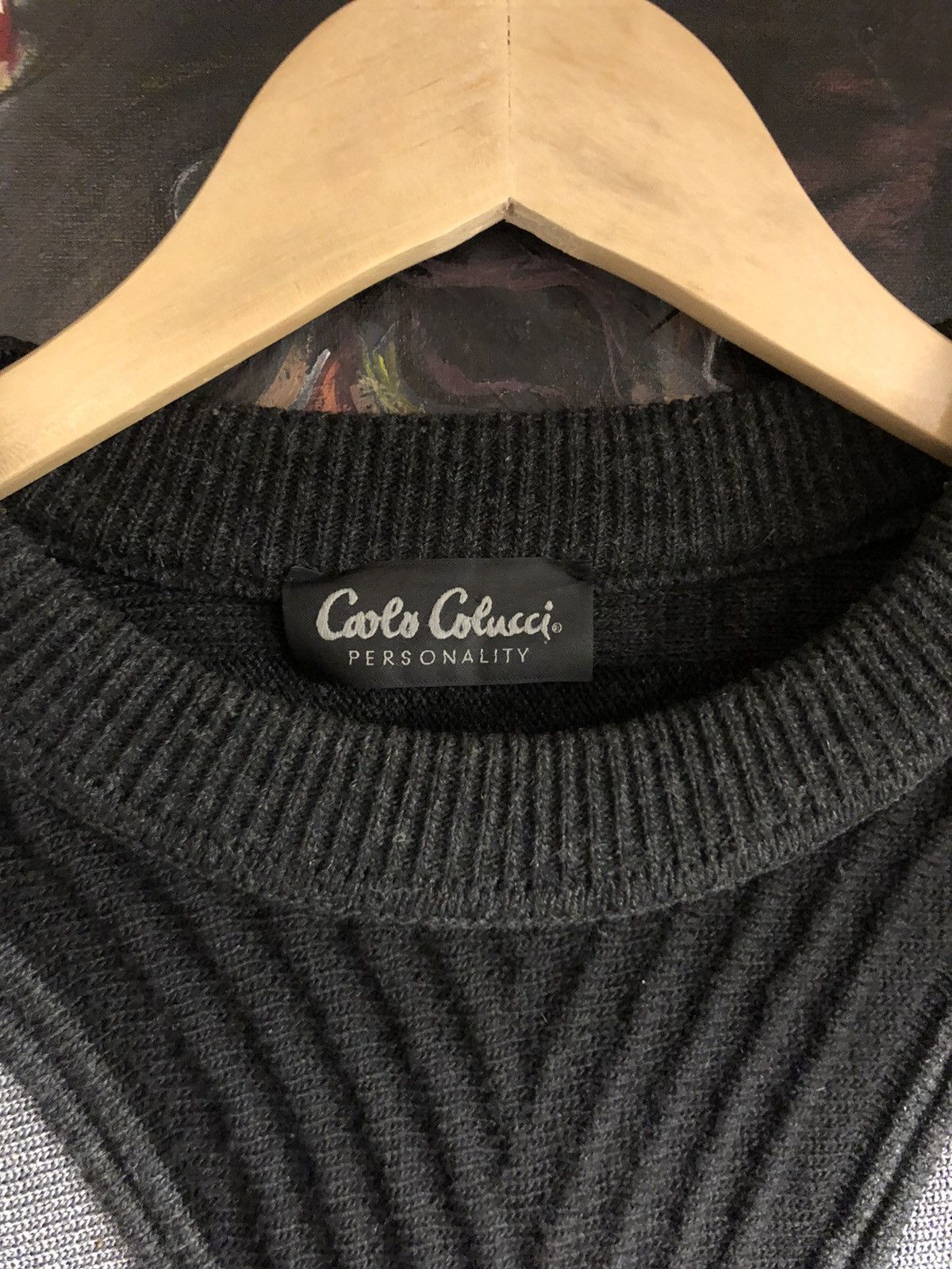 Carlo Colucci Cable Knit Sweater Carlo Colucci Geometric 90s Biggie Size US M / EU 48-50 / 2 - 3 Thumbnail