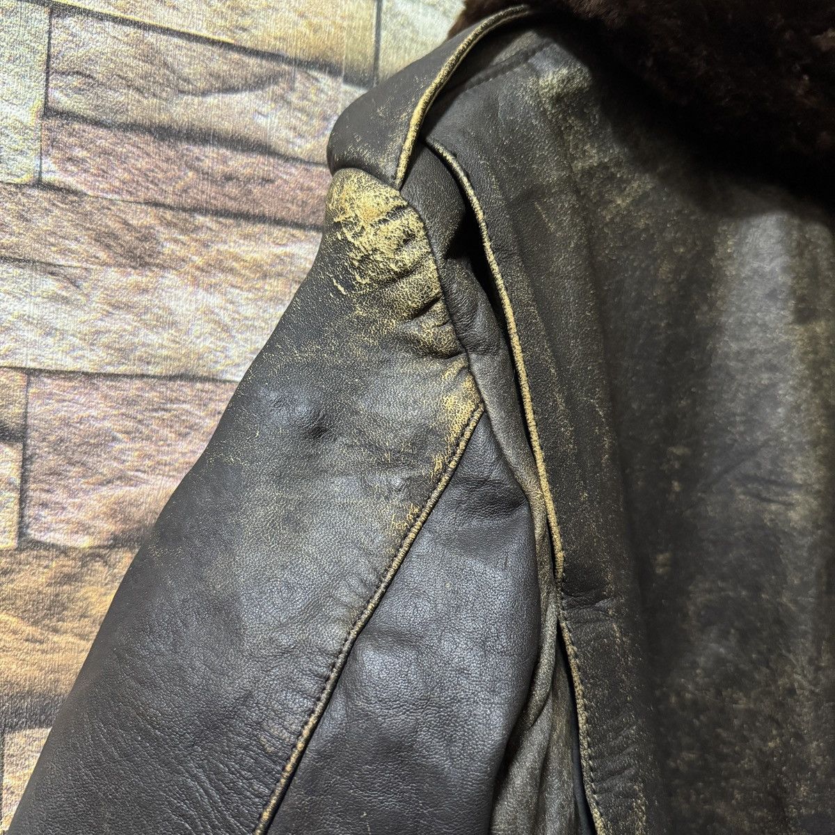 Japanese Brand Vintage Leather Jacket Size US L / EU 52-54 / 3 - 7 Thumbnail