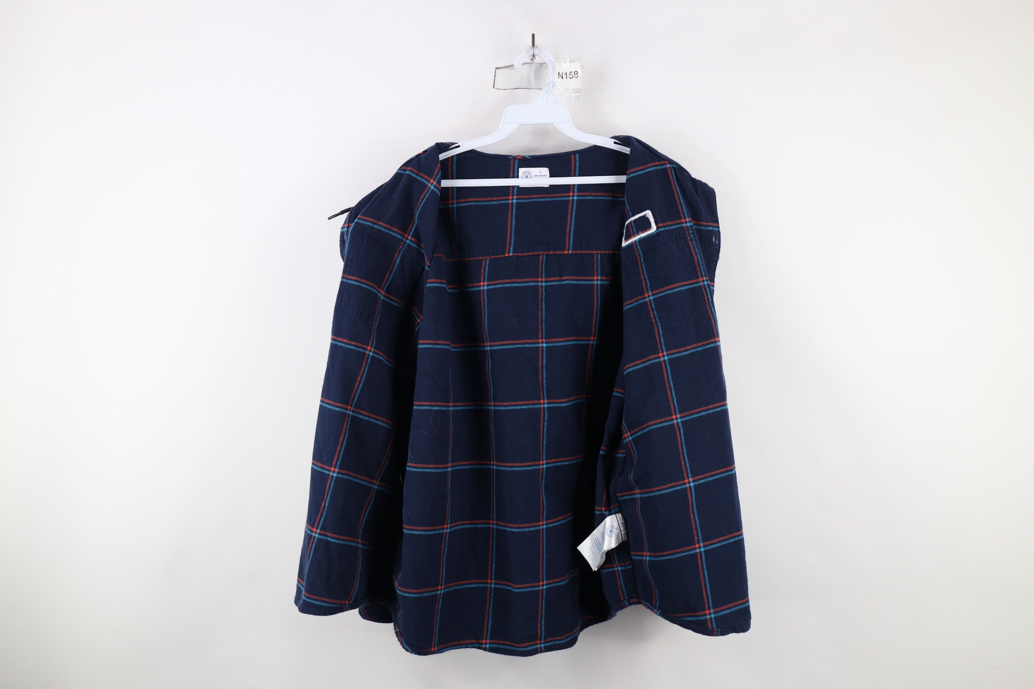 Hurley × Vintage Vintage Hurley Surfing Hooded Flannel Button Shirt Jacket Size US L / EU 52-54 / 3 - 12 Thumbnail