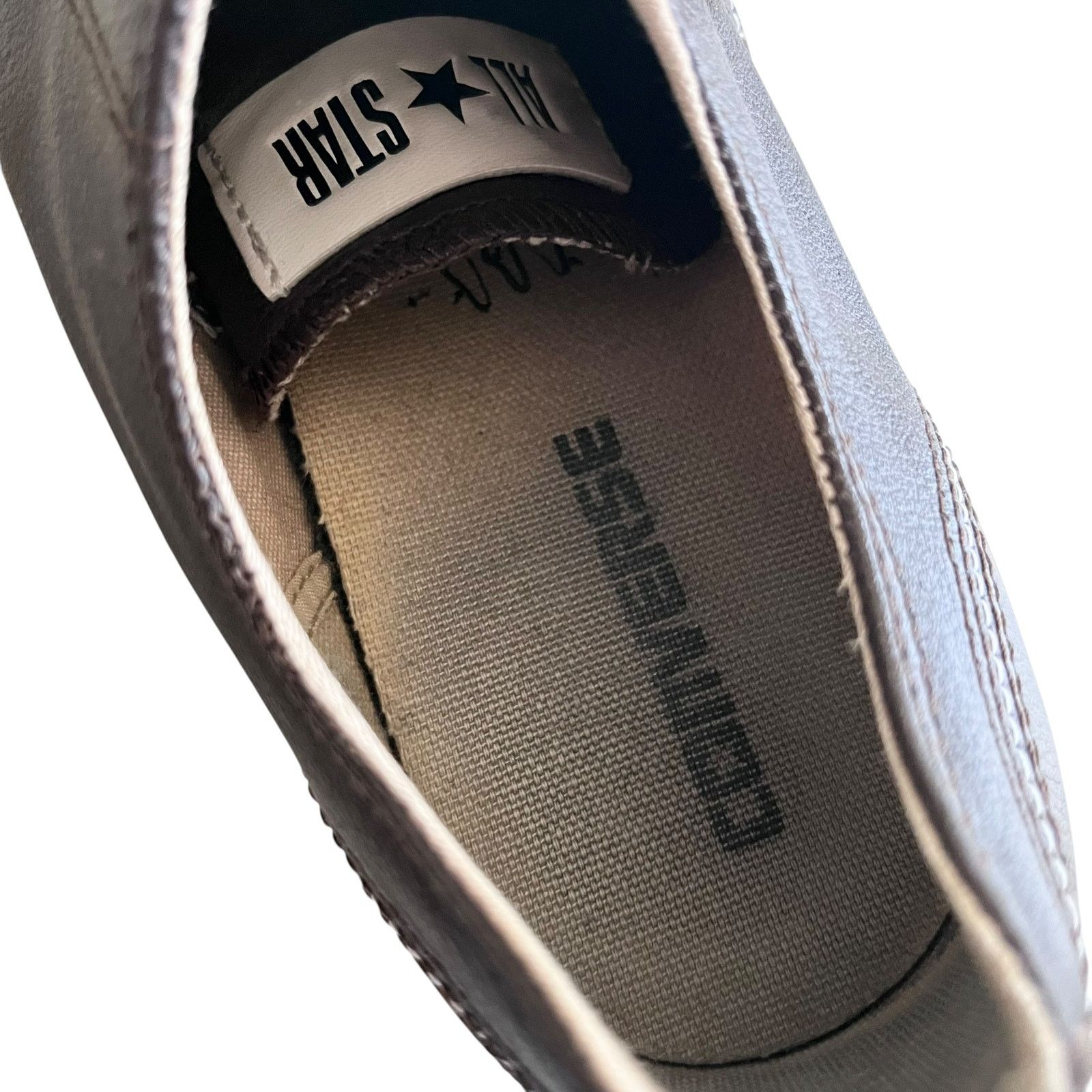 Converse Converse Unisex Brown Leather Lace Up Low Top Sneaker Size US 10 / EU 43 - 6 Thumbnail