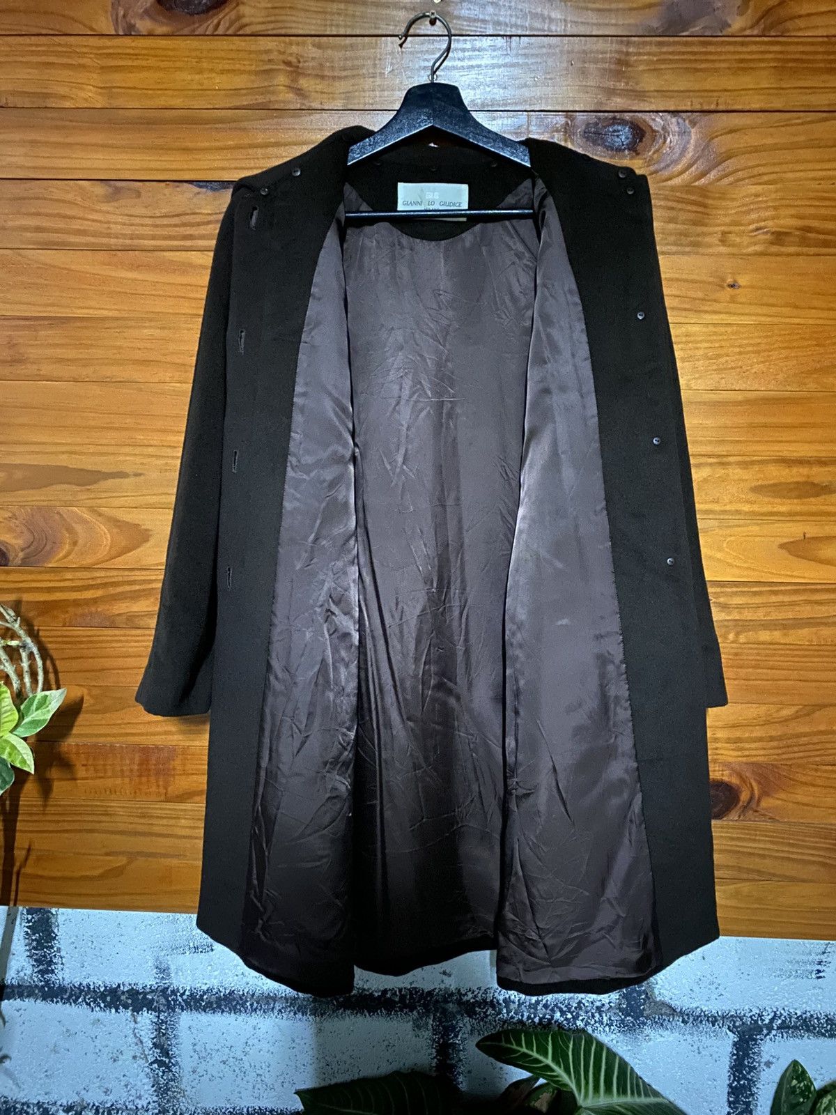 Japanese Brand Gianni Lo Giudice Milano Wool Blend Long Coat Minimalist Size S / US 4 / IT 40 - 8 Thumbnail