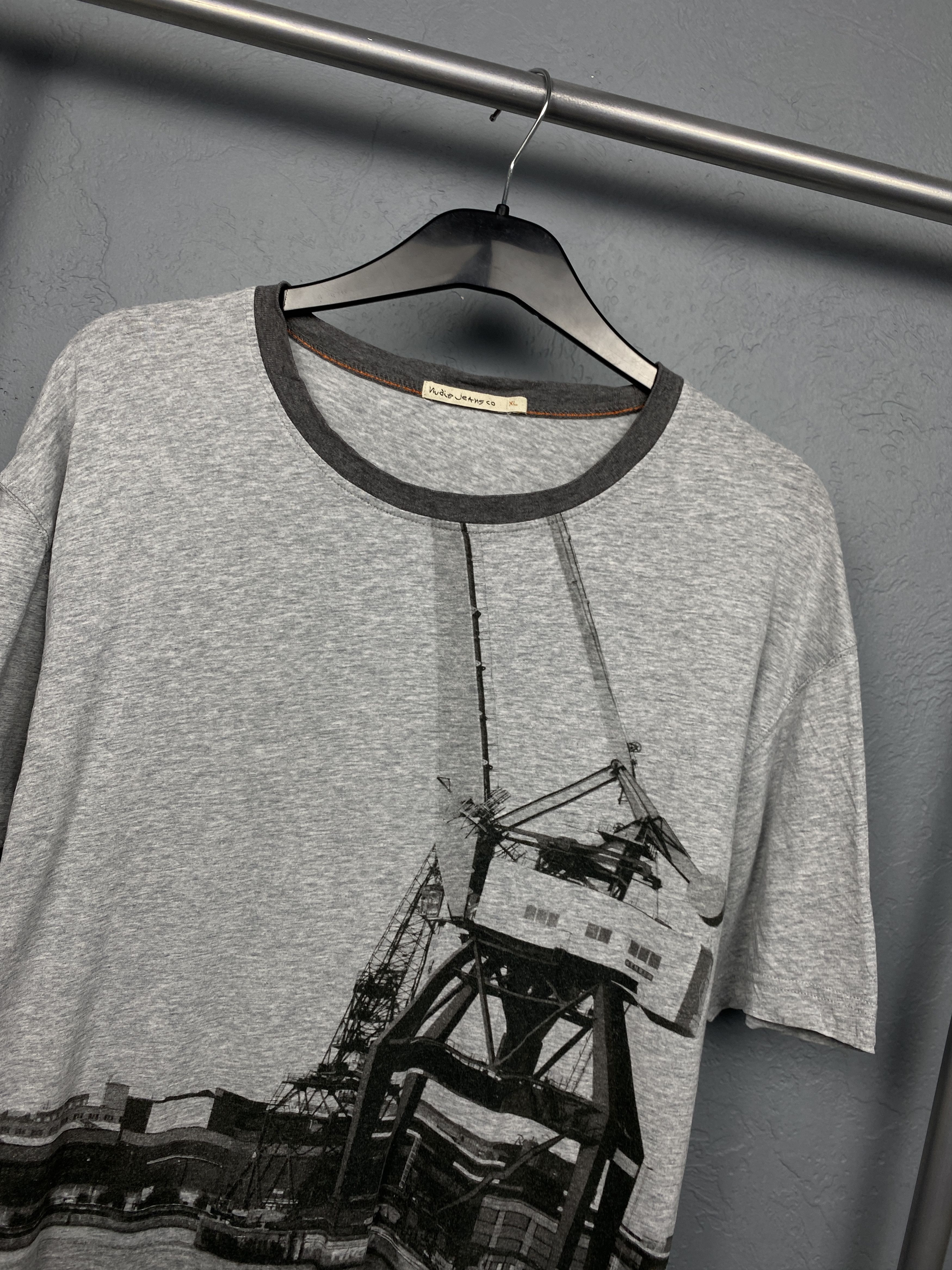 Nudie Jeans Nudie Jeans Vintage Mens Crew Neck T-Shirt Size US XL / EU 56 / 4 - 2 Thumbnail