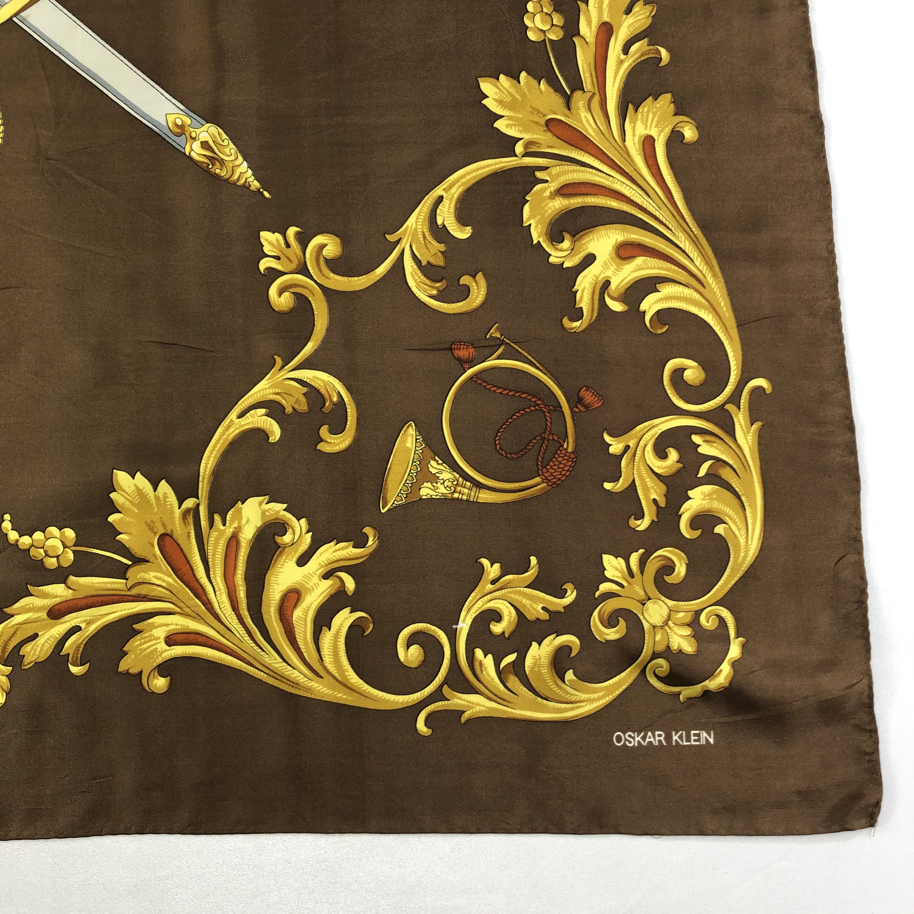 Vintage Vintage Oskar Klein Silk Scarf Size ONE SIZE - 3 Thumbnail