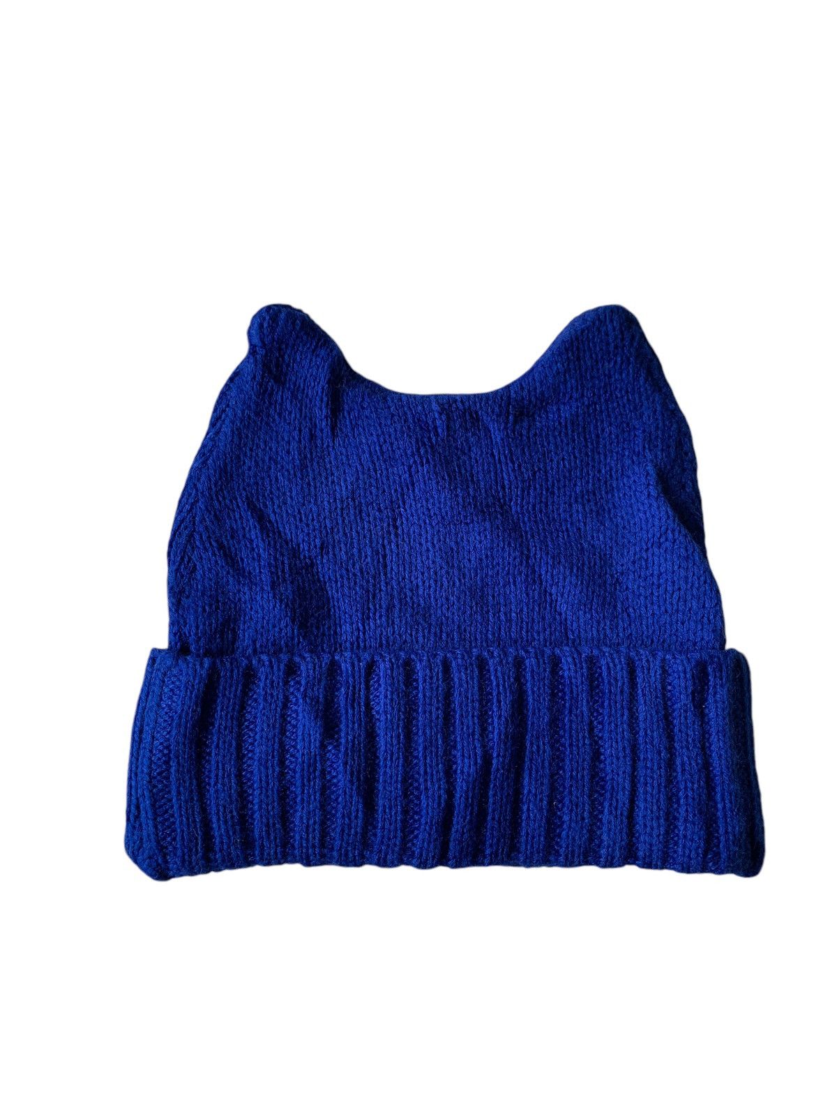 Japanese Brand × Kapital × Vintage Devil Horn Blue Japanese Rare Knit Beanie hats☠️☠️ Size ONE SIZE - 12 Thumbnail