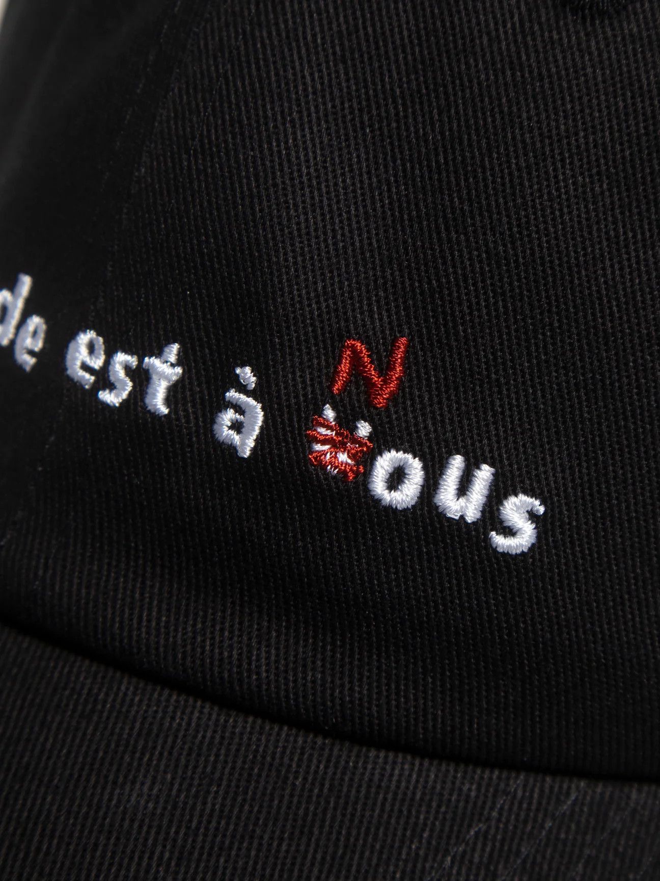SCRT 💚 SCRT x La Haine Embroidered Cap Black NEW Size ONE SIZE - 4 Thumbnail