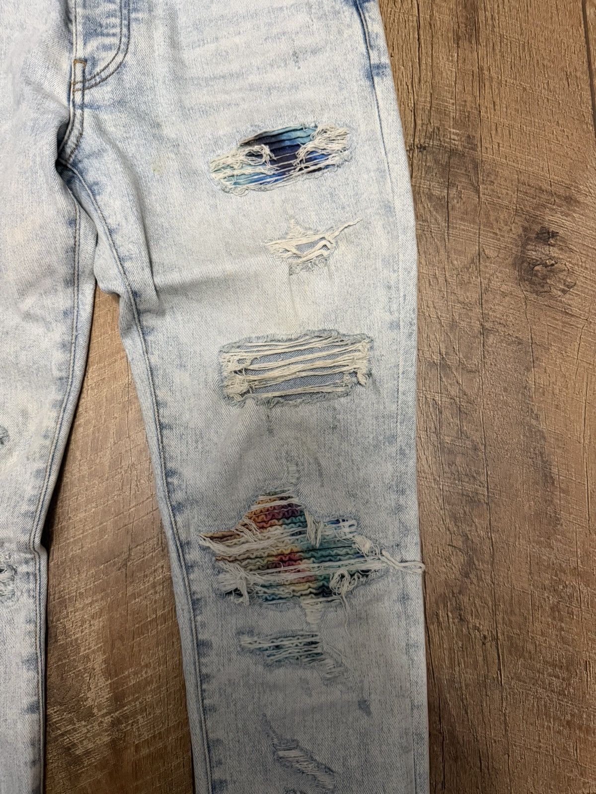 Amiri amiri tie dye mx1 skinny jeans rainbow Size US 30 / EU 46 - 6 Thumbnail