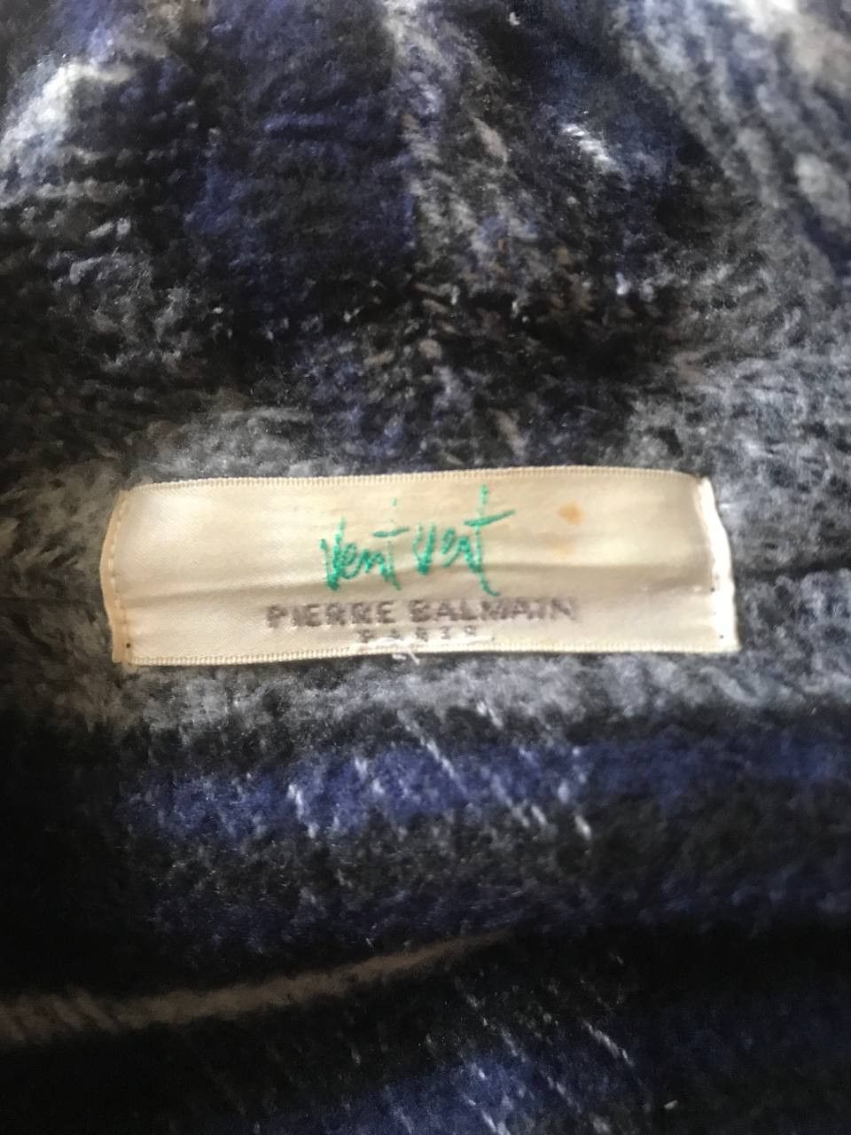 Designer × Pierre Balmain Vintage Pierre Balmain Tartan Fleece Jacket Size US M / EU 48-50 / 2 - 4 Thumbnail