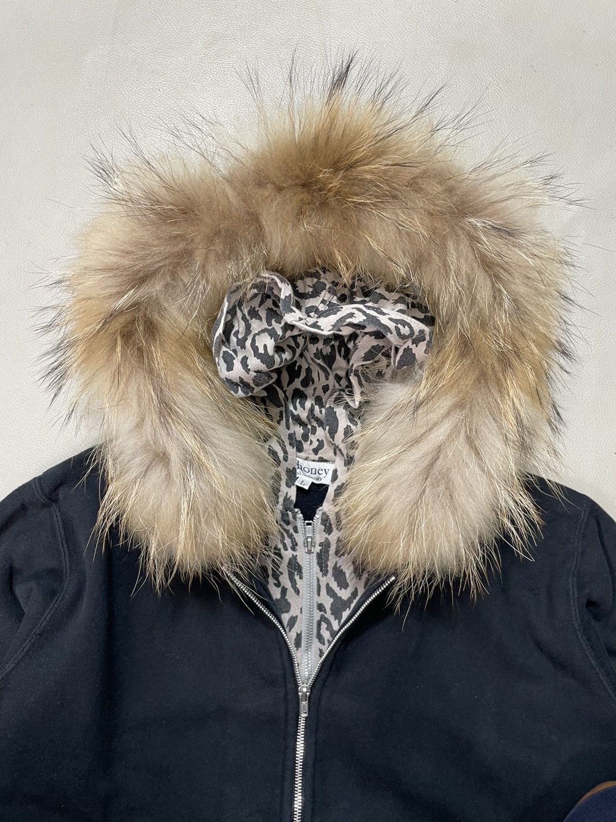 Beauty Beast Jhoney leopard Double layer Fur hoodie Size L / US 10 / IT 46 - 7 Thumbnail