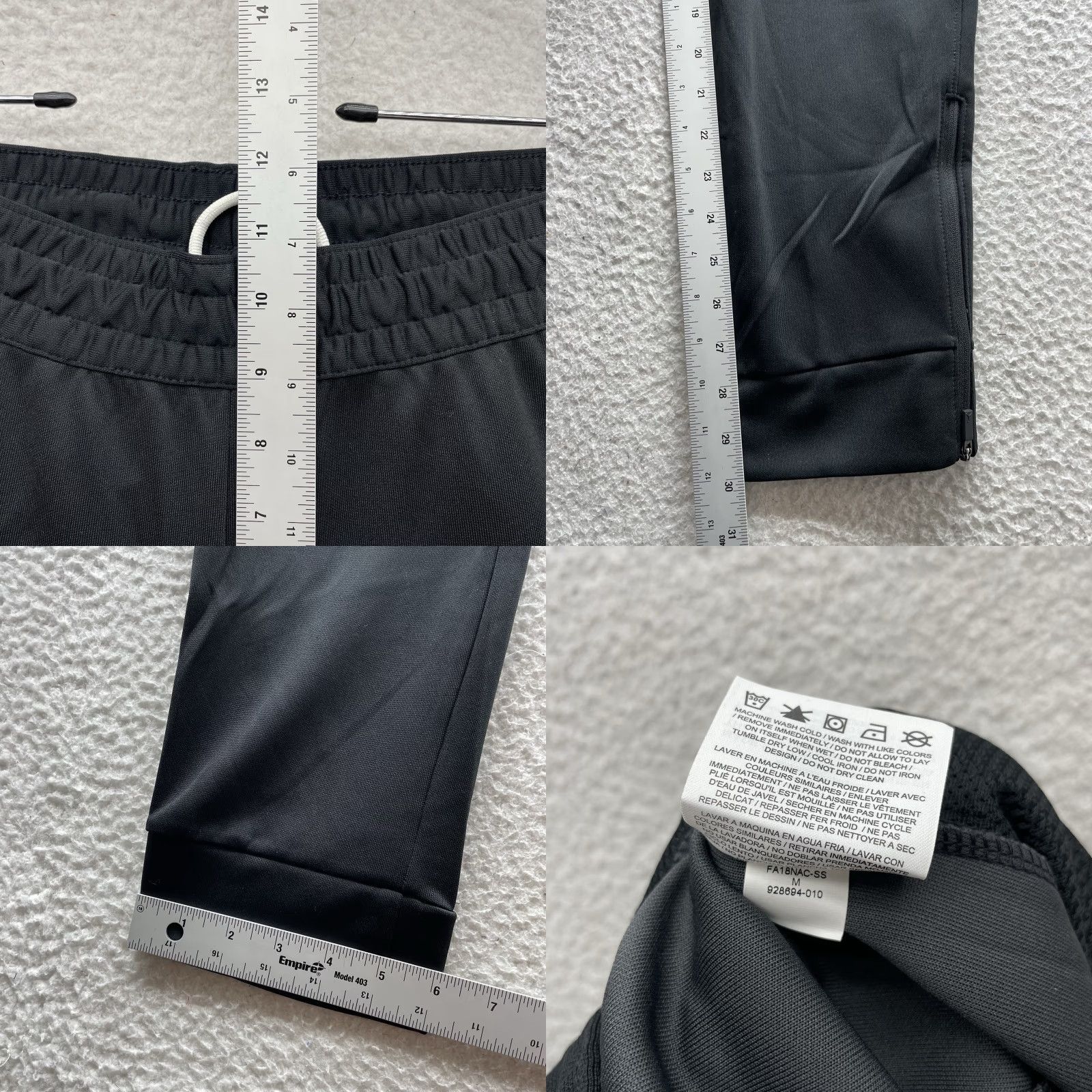 Nike Nike Fight Knit Pants Womens M Black Gray Jogger Tapered 30" Dri-Fit Pockets Elastic Waist Activewear Size 32" / US 10 / IT 46 - 9 Thumbnail
