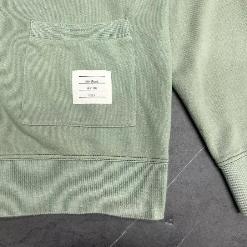 Thom Browne Thom Browne size3 A green tea sweater Size US L / EU 52-54 / 3 - 3 Thumbnail