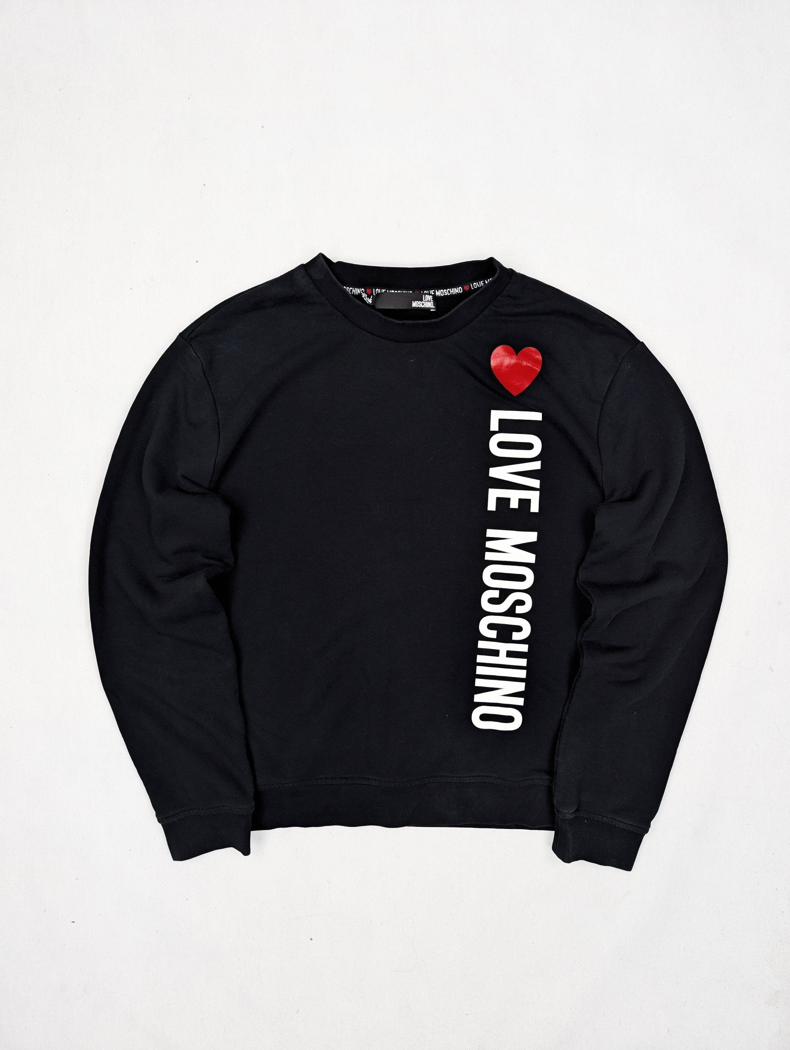 Moschino Moschino Love black sweatshirt Size L / US 10 / IT 46 - 1 Thumbnail