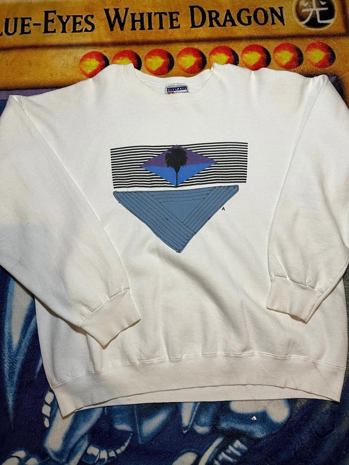 Hanes Vintage Hanes White Crewneck Sweatshirt Size ONE SIZE - 2 Thumbnail