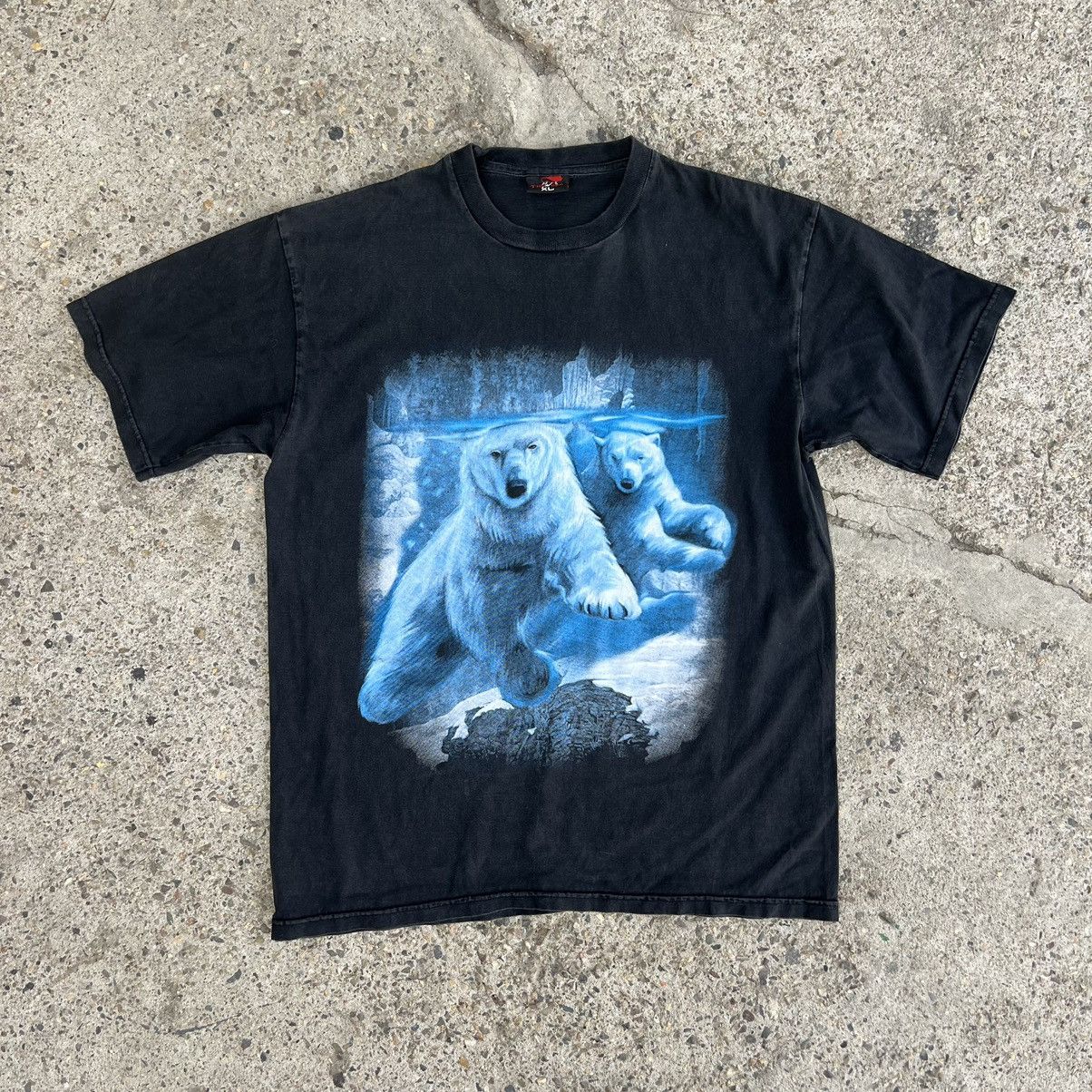 The Mountain × Vintage Vintage Y2K The Mountain Polar Bear Tie Dye T Shirt Size US XL / EU 56 / 4 - 1 Thumbnail