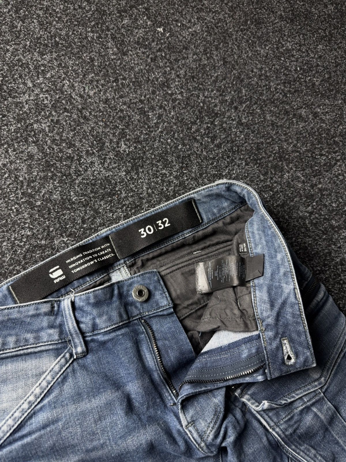 G-Star Avant Garde Japanese G-Star RAW 3D Utility Cargo Jeans W30 Size US 30 / EU 46 - 8 Thumbnail
