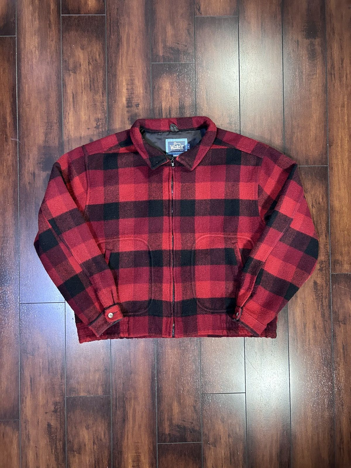 Woolrich Woolen Mills Vintage 60’s Woolrich Red Plaid Jacket Size US XL / EU 56 / 4 - 1 Thumbnail