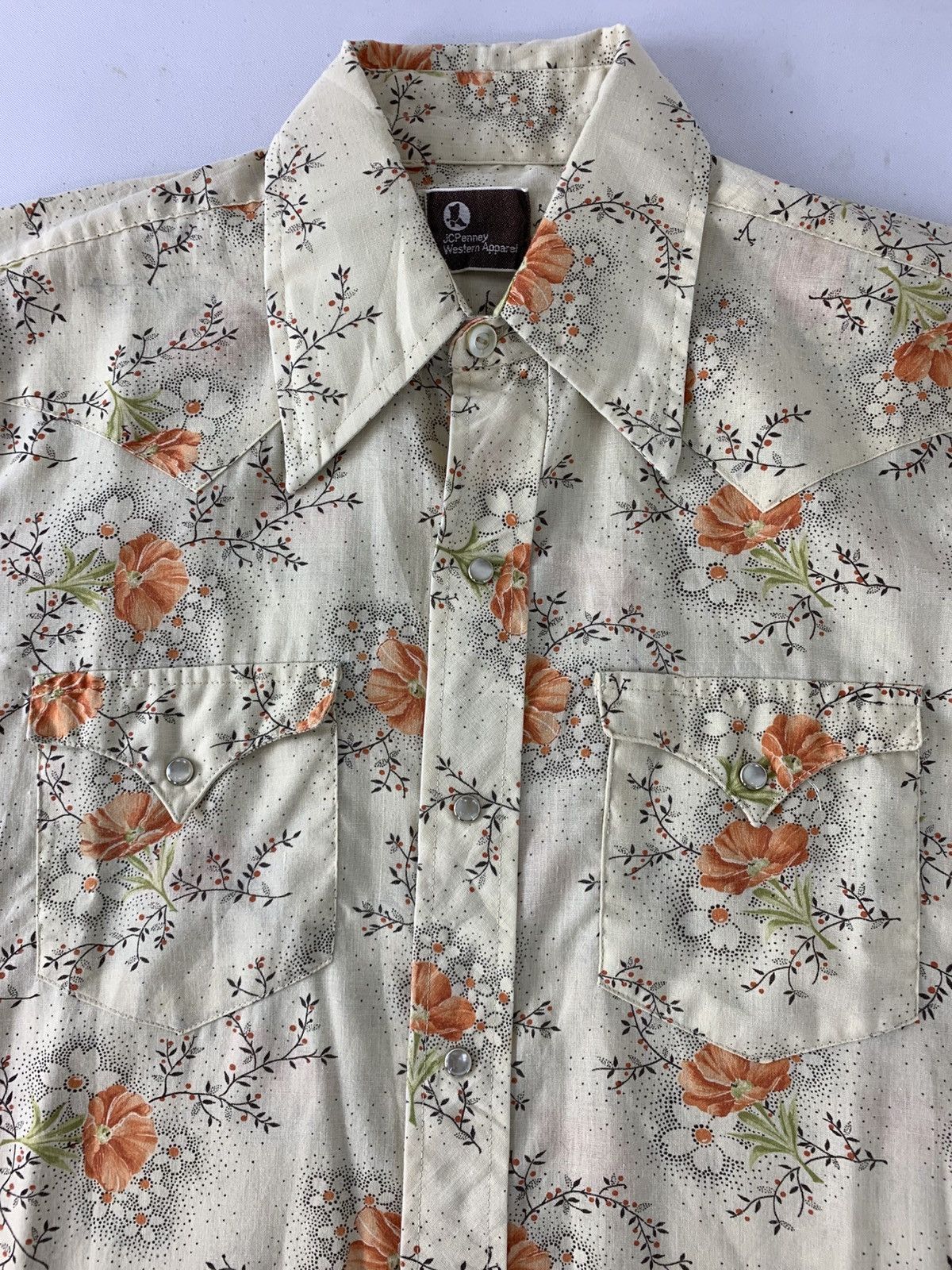JCPenney 90s Jc Penney Western Apparel Floral Cotton Button Up Size US M / EU 48-50 / 2 - 4 Thumbnail