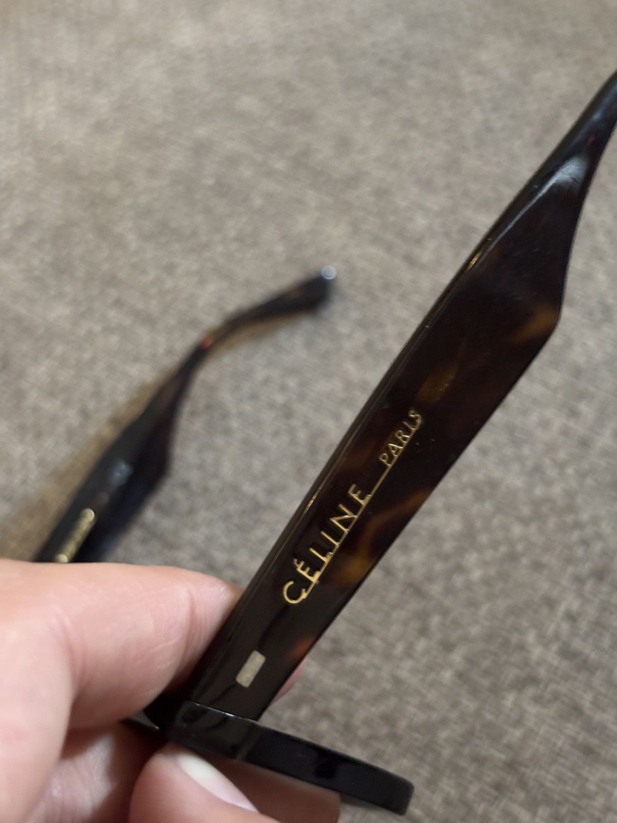Celine CÉLINE Sunglasses Tortoiseshell Brown Frame Size ONE SIZE - 4 Thumbnail