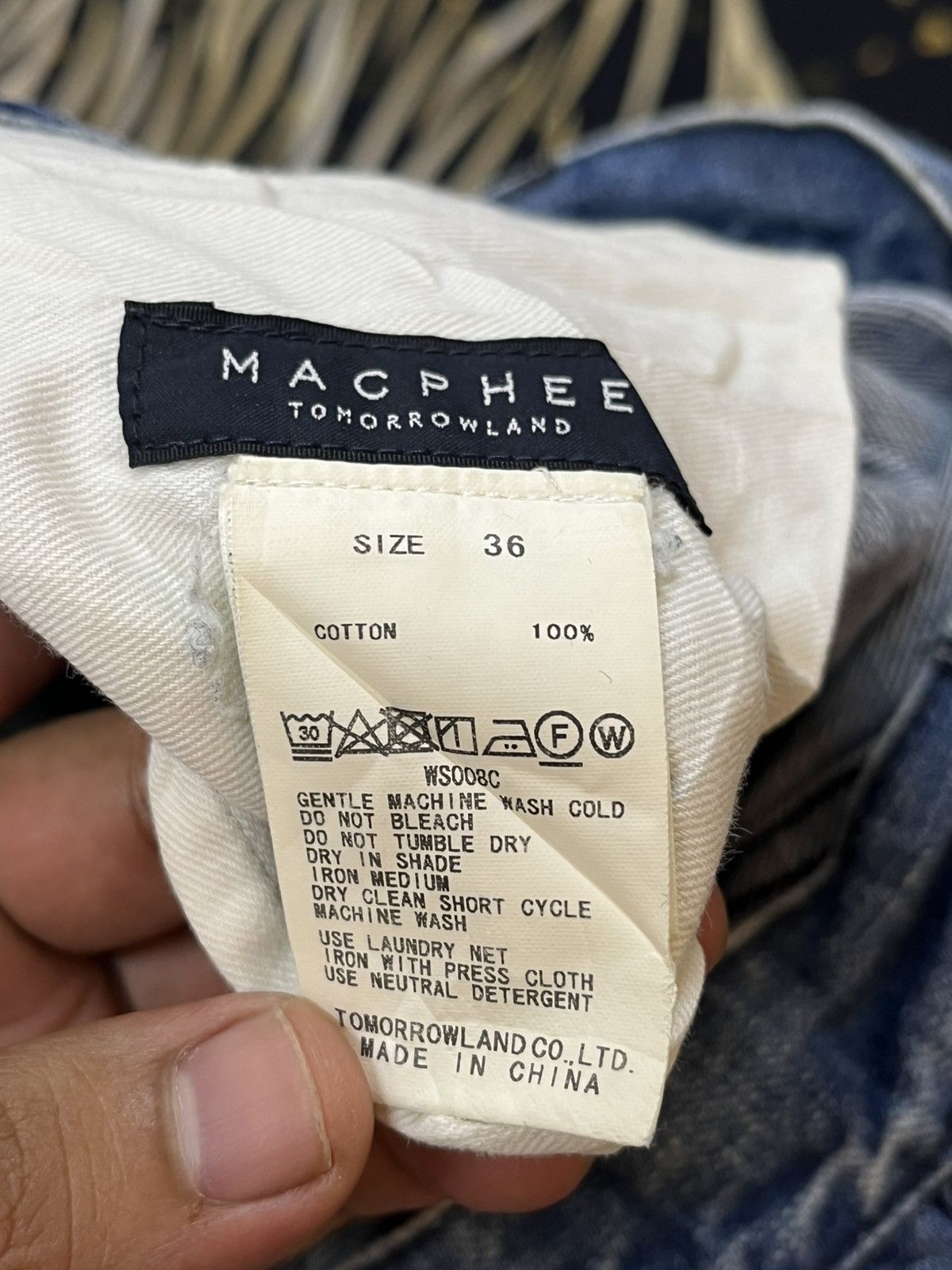 Japanese Brand × Vintage Vintage Macphee Double Side Button Baggy Denim Size US 27 - 9 Thumbnail