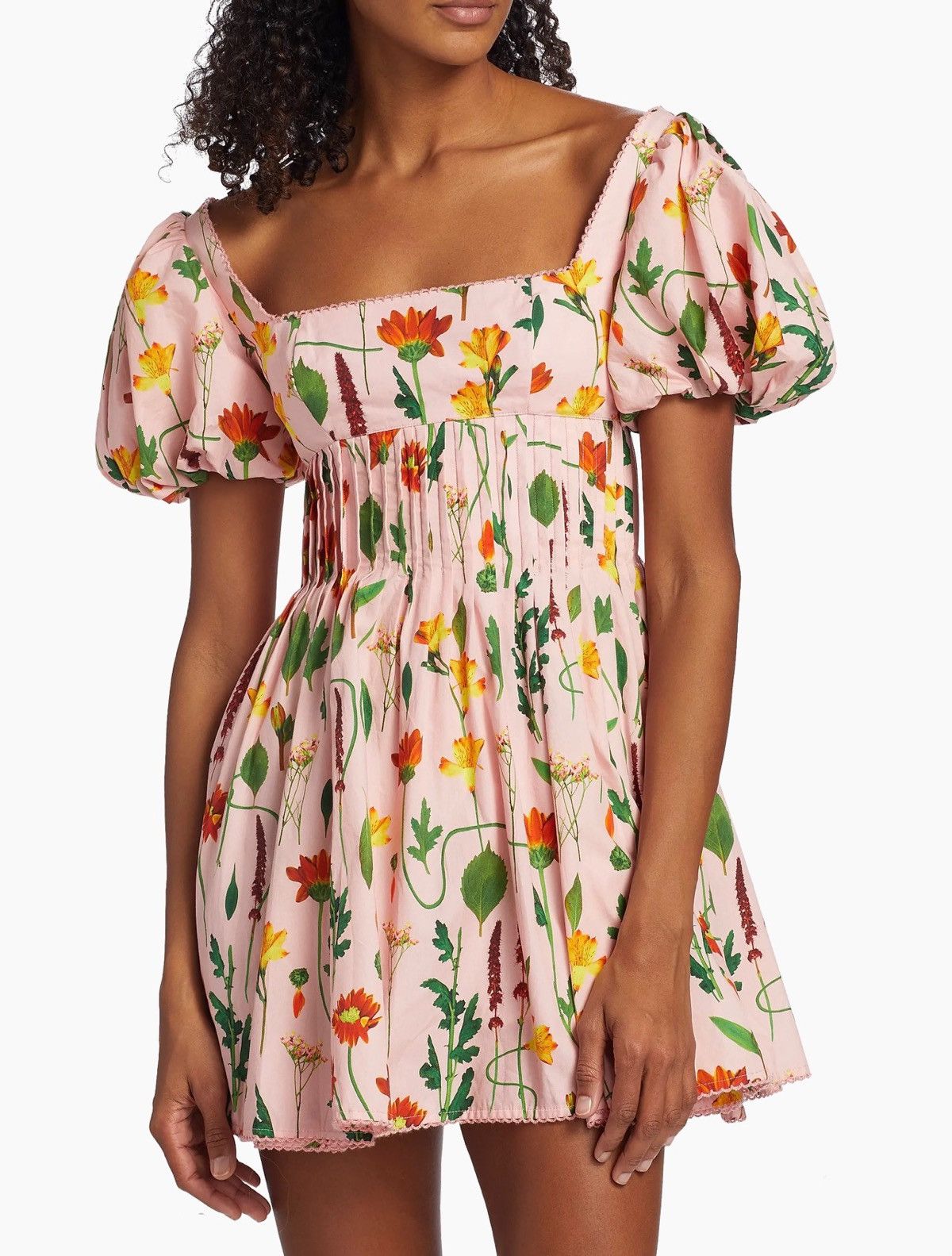 AGUA by Agua Bendita Agua by Agua Bendita Carmelo Floral Cotton Minidress size M Size M / US 6-8 / IT 42-44 - 3 Thumbnail