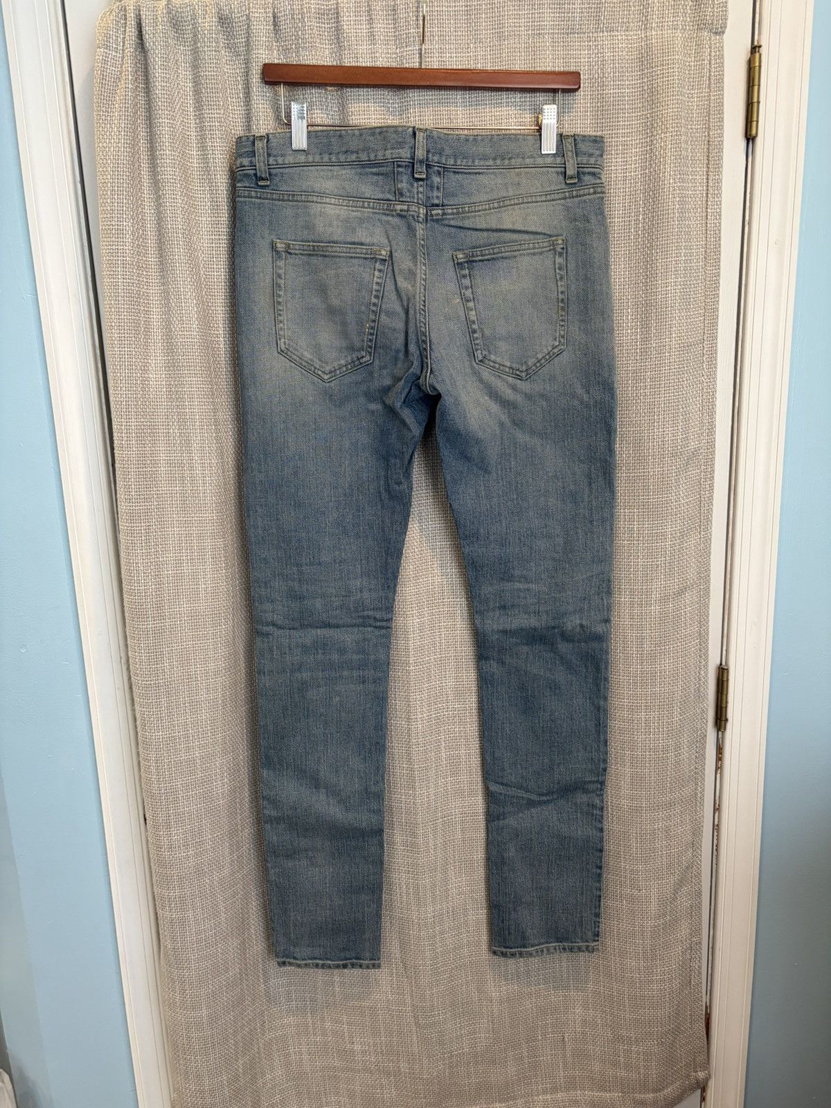 Saint Laurent Paris Saint Laurent Paris Hedi Slimane Stonewashed Blue D02 Denim Size US 31 - 3 Thumbnail