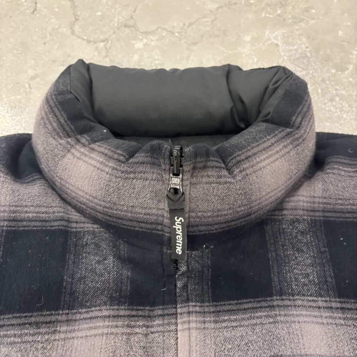 Supreme Supreme Flannel Reversible Puffer Jacket FW22 Size US L / EU 52-54 / 3 - 4 Thumbnail