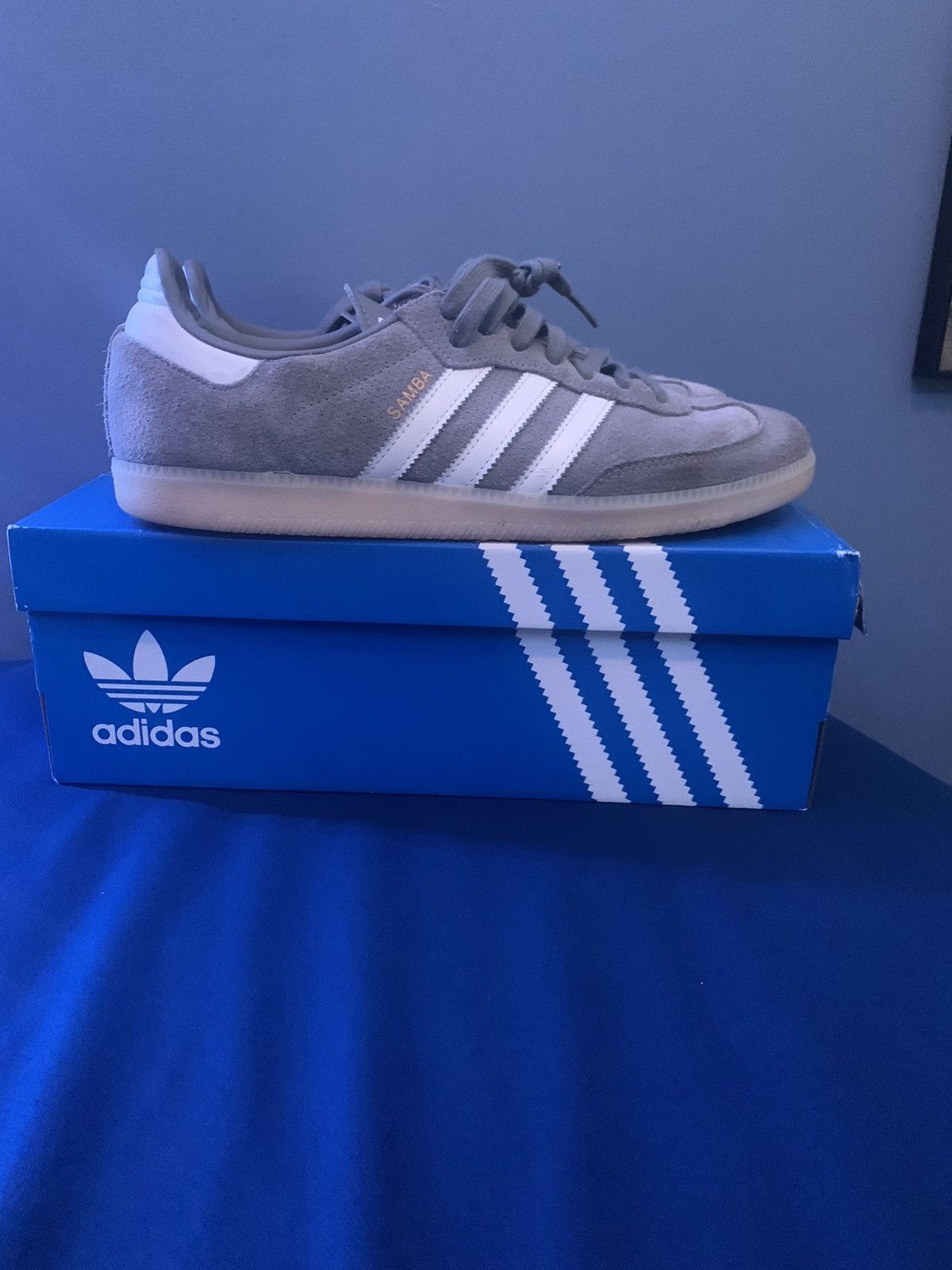 Adidas Adidas Samba OG Grey Bliss Orange | Grailed