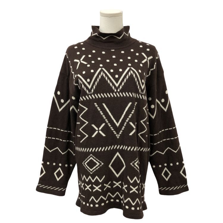 Yves Saint Laurent Yves Saint Laurent Geometric Pattern Sweater Size M Size M / US 6-8 / IT 42-44 - 1 Thumbnail