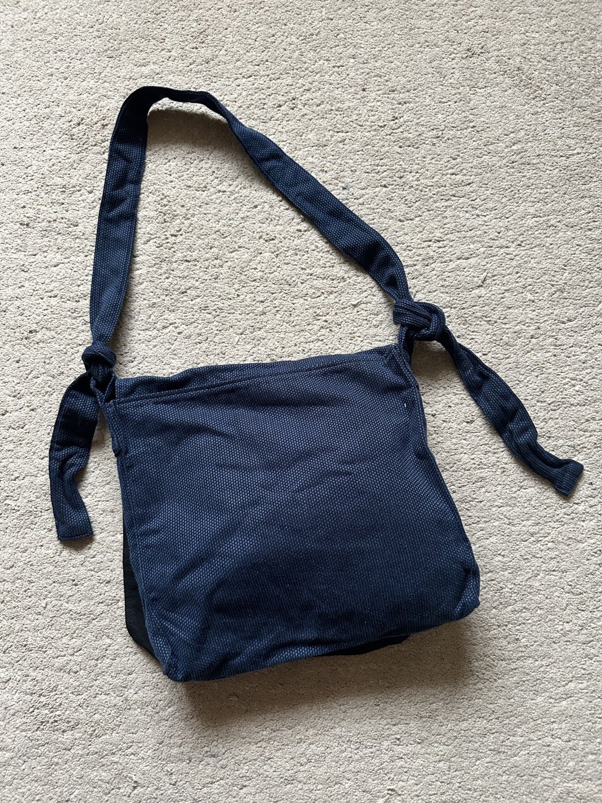 Japanese Brand 1990s Japanese Indigo Zudabukuro Kendo Sling Bag Size ONE SIZE - 2 Thumbnail