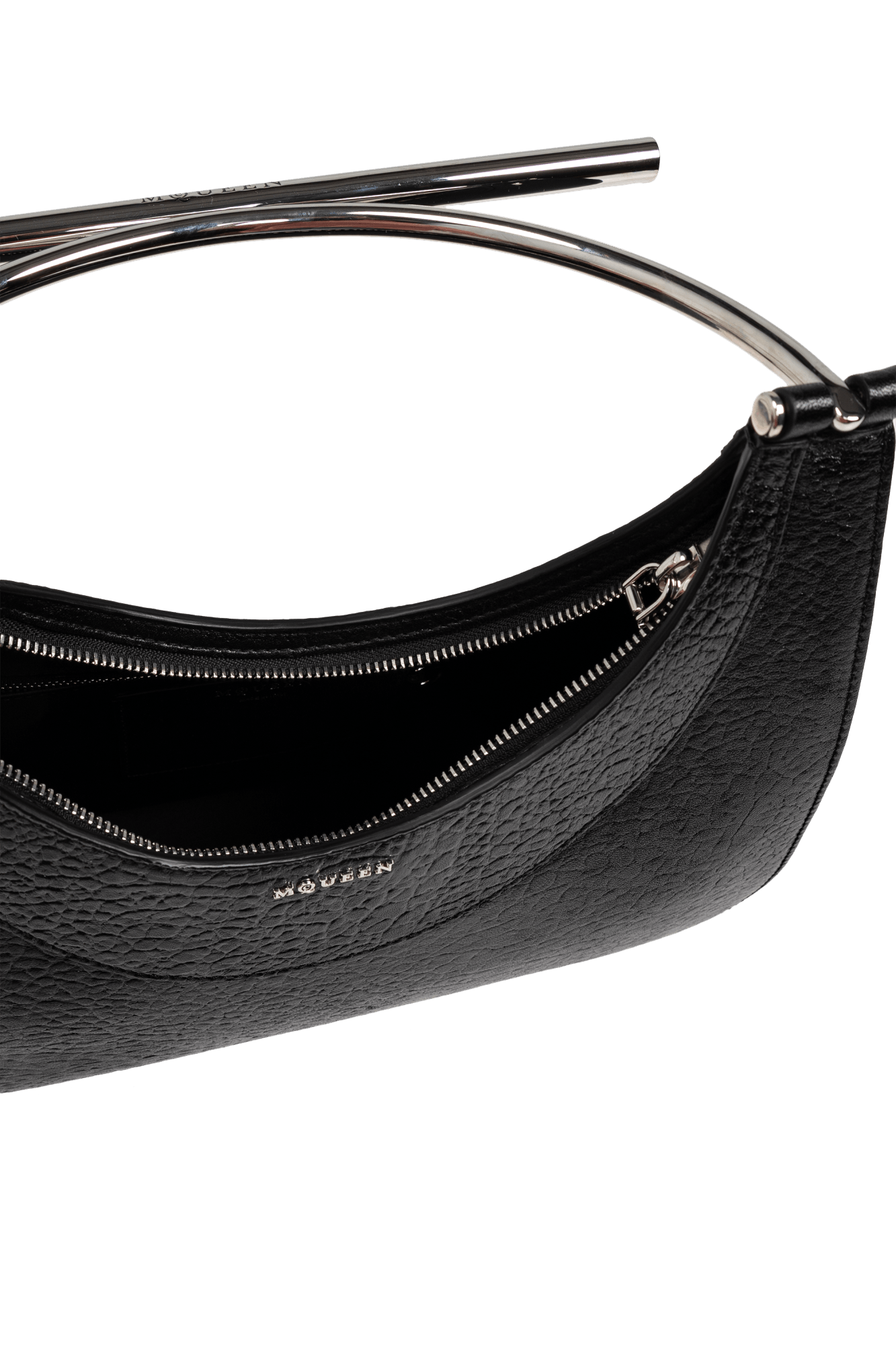 Alexander McQueen o1s22i1n1024 Size: OS / Cross-Bar Handbag in Black Size ONE SIZE - 5 Thumbnail