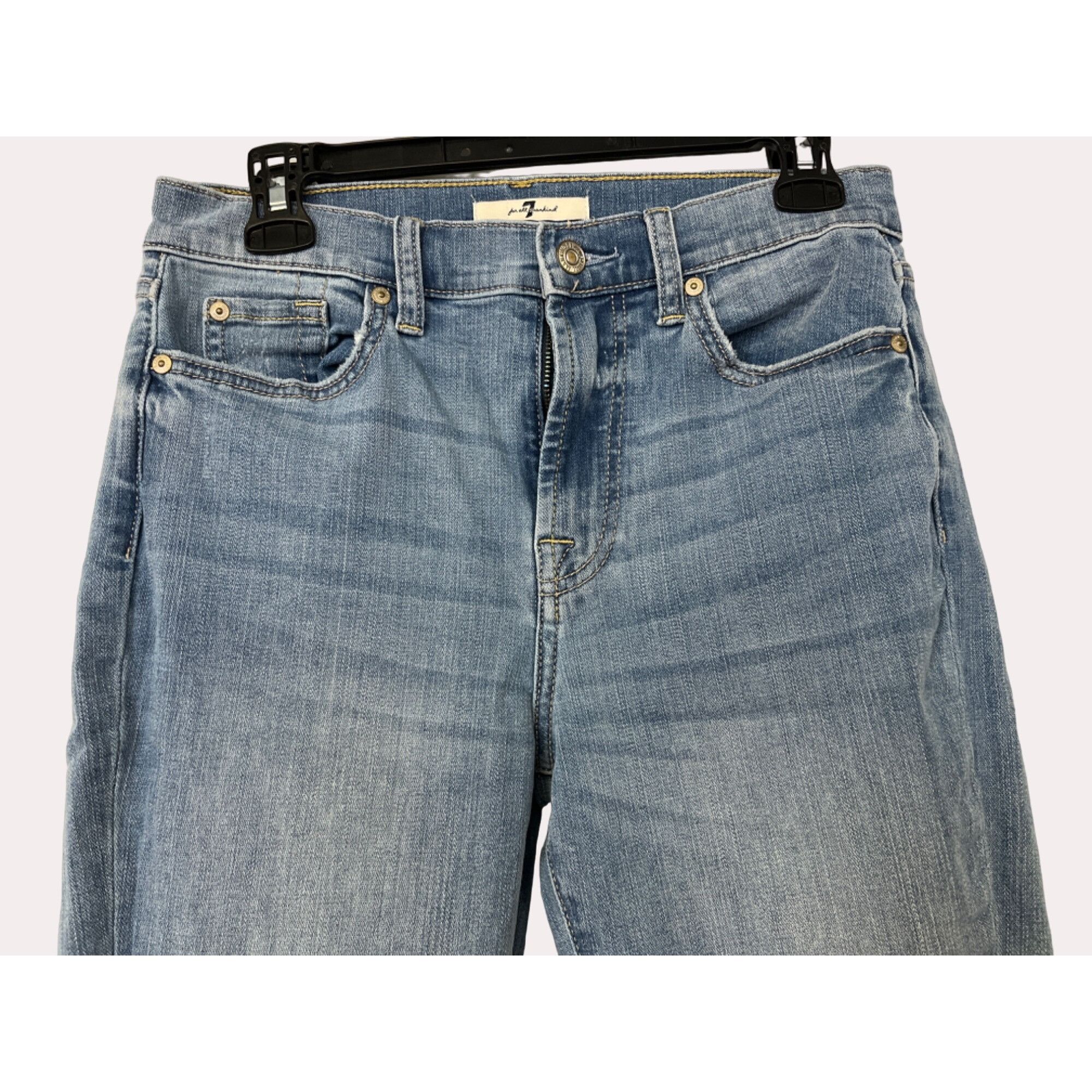 7 For All Mankind 7 For All Mankind Women's Blue High Waisted Jeans/Skinny Siz Size 28" / US 6 / IT 42 - 3 Thumbnail
