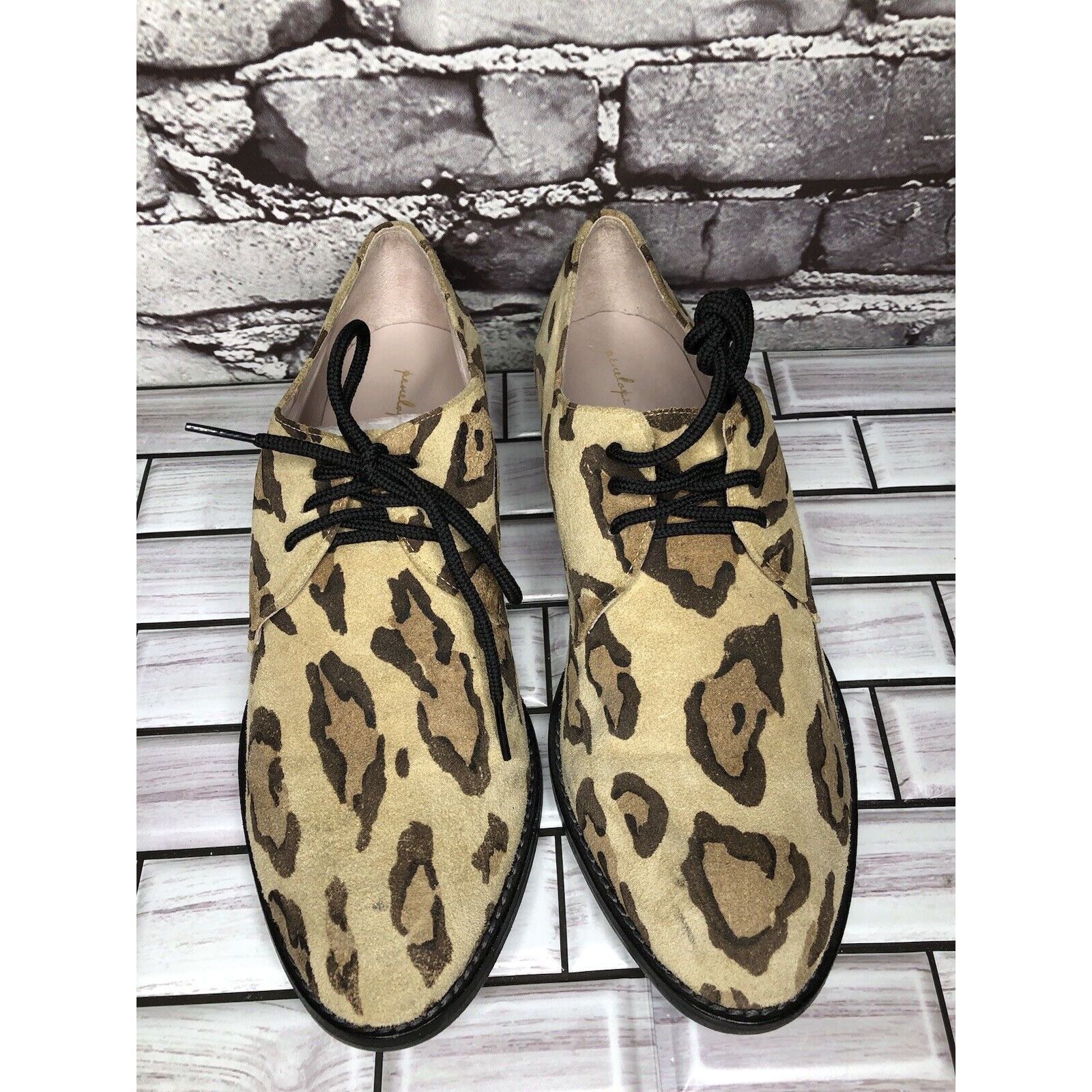 Other Penelope And Coco Leopard Print Suede Leather Oxfords Shoes Size US 10 / IT 40 - 17 Thumbnail
