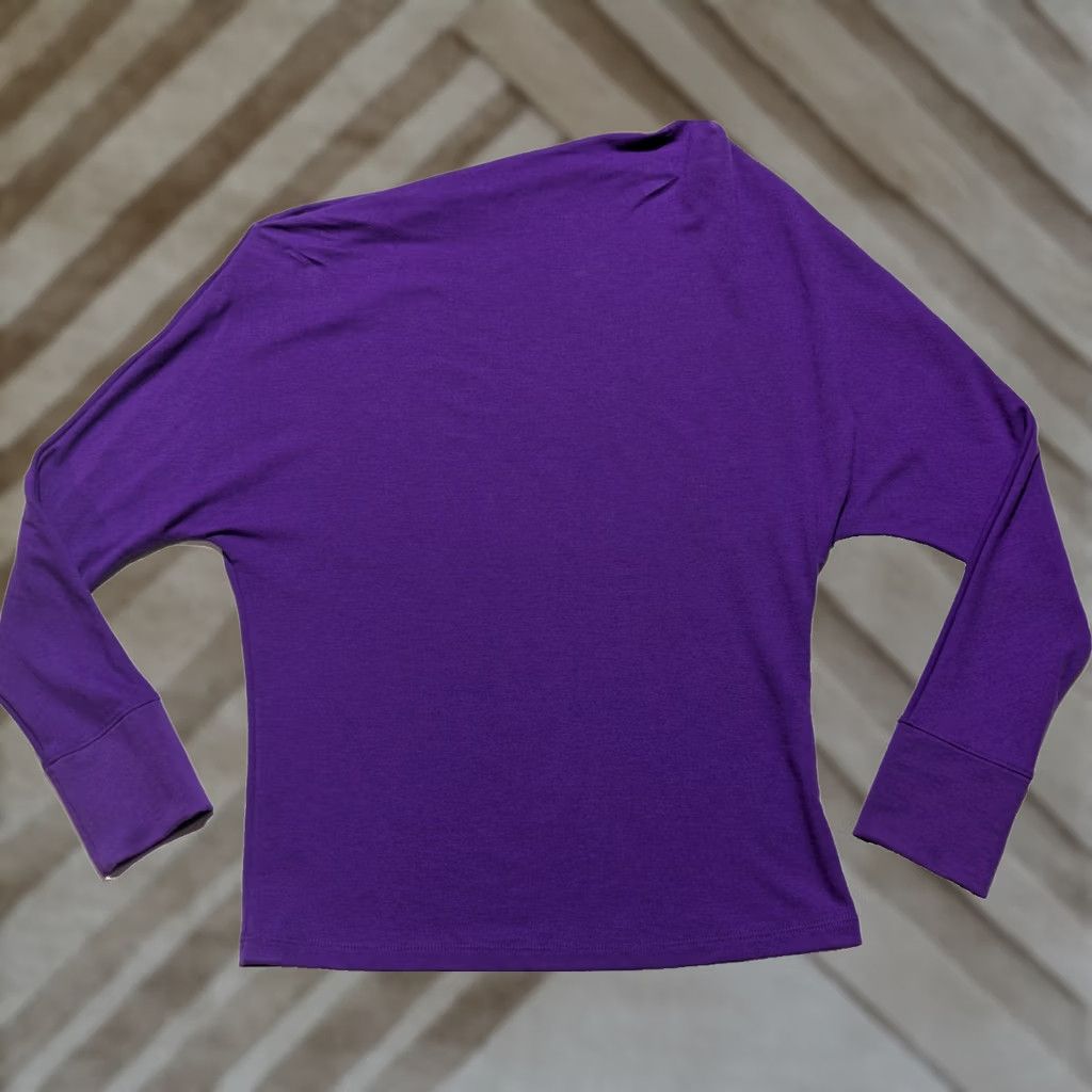 Lilly Pulitzer Lilly Pulitzer Sheera One Shoulder - Women Small Purple Long Sleeve Top EUC Shirt Blouse Womens Pant? Size S / US 4 / IT 40 - 1 Thumbnail
