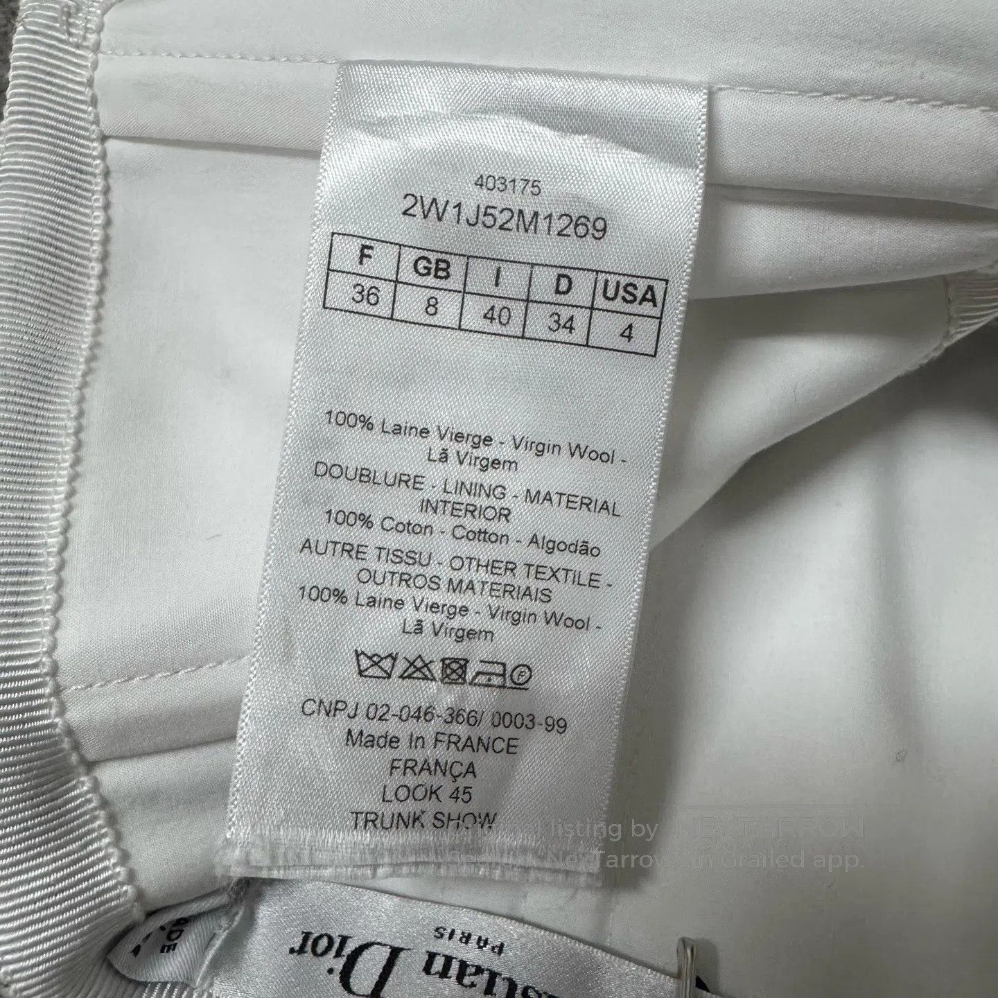 Dior Dior SIZE 36 Black and white checkered patchwork Medium-len Size 26" / US 2 / IT 38 - 6 Thumbnail