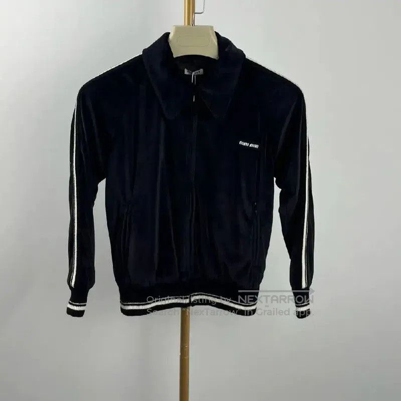 Miu Miu Miu Miu Black Velour Women's Jacket . Size XS / US 0-2 / IT 36-38 - 1 Thumbnail