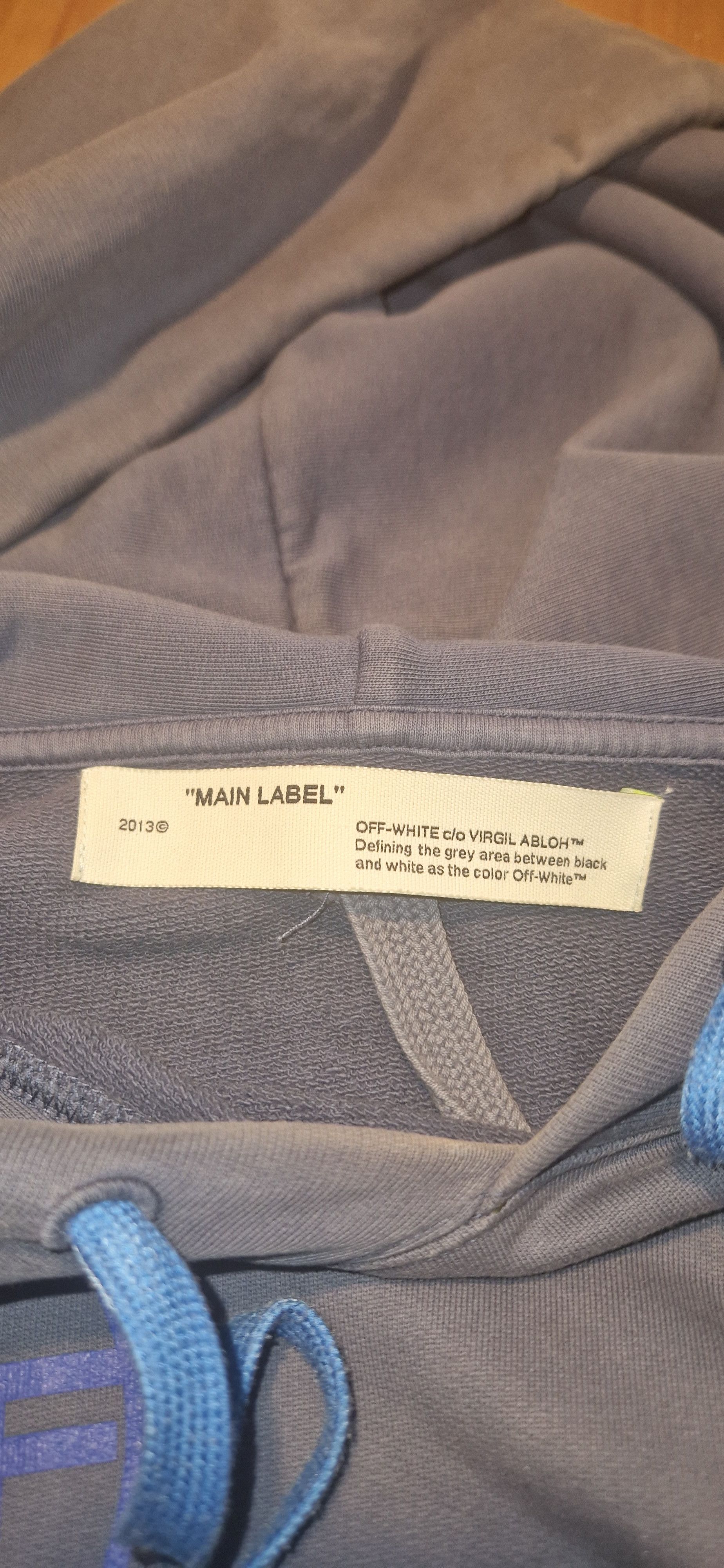 Off-White Off White Caravaggio Hardcore Blue Hoodie Size US XXL / EU 58 / 5 - 3 Thumbnail