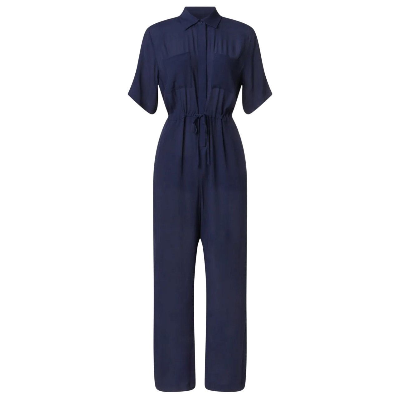 THAKOON Thakoon x RTR Short Sleeve Jumpsuit in Navy, Size US 2 Size 26" / US 2 / IT 38 - 1 Thumbnail