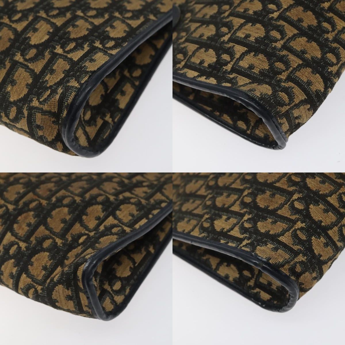 Dior DIOR Trotter Canvas Shoulder Bag Navy Gold Size ONE SIZE - 10 Thumbnail