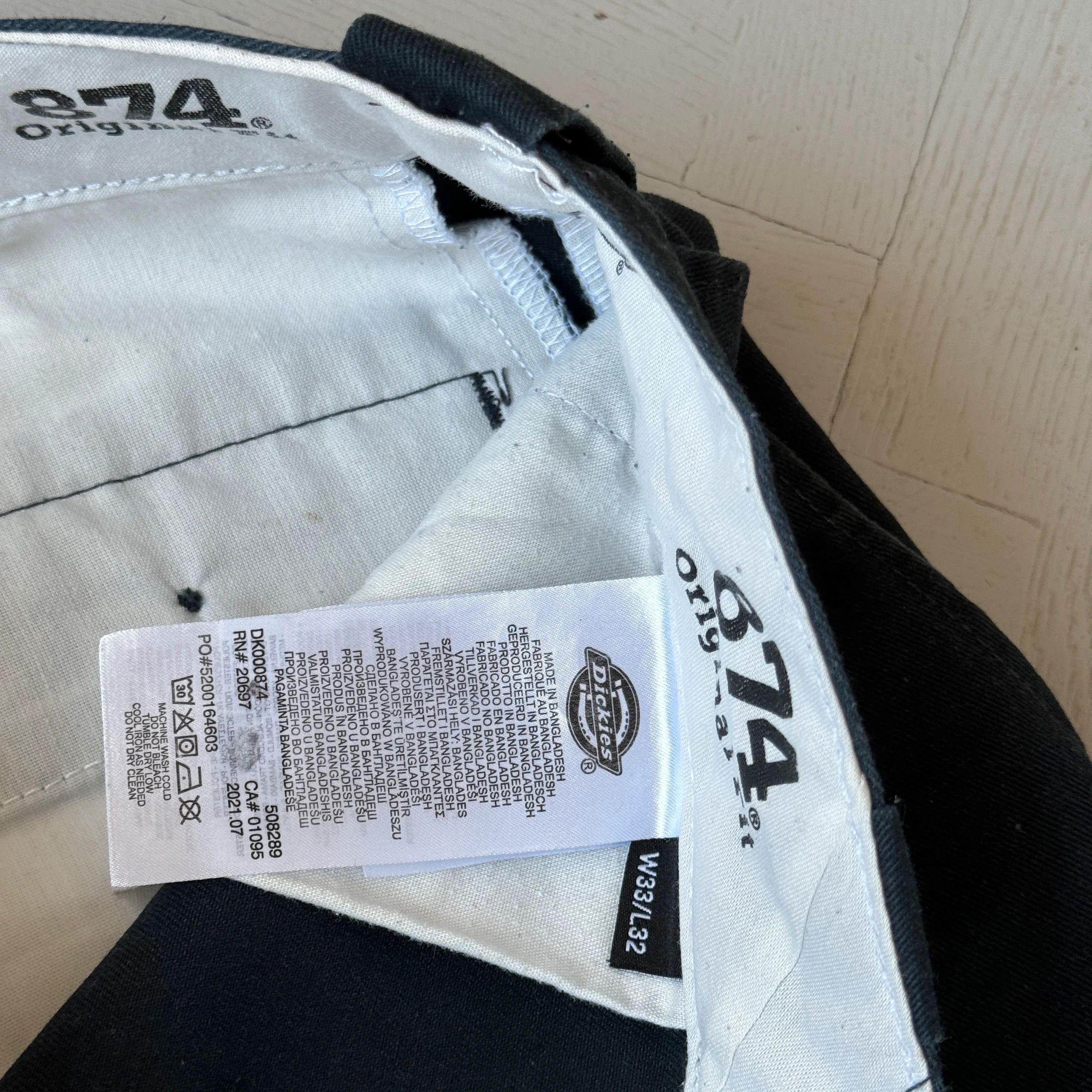 Dickies Dickies 874 OG Fit Relaxed Straight Work Pants Size US 33 - 7 Thumbnail
