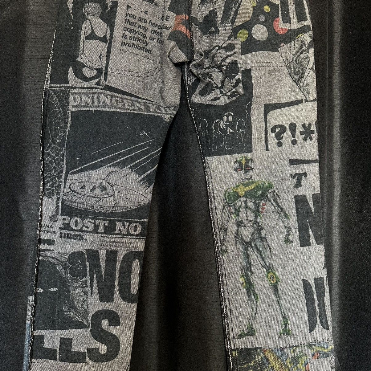 Yohji Yamamoto AW07 Yohji Yamamoto x Shotaro Ishinomori "Cyborg 009" Jeans Size US 30 / EU 46 - 7 Thumbnail