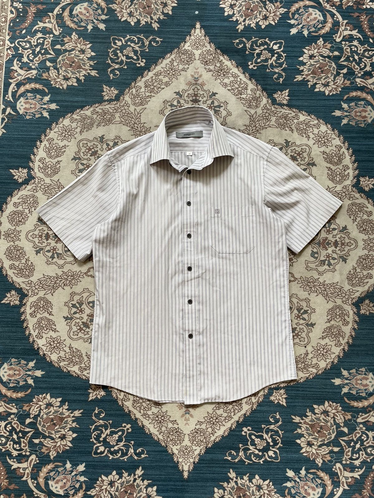 Givenchy Vintage Givenchy Striped Shirt Size US M / EU 48-50 / 2 - 1 Thumbnail