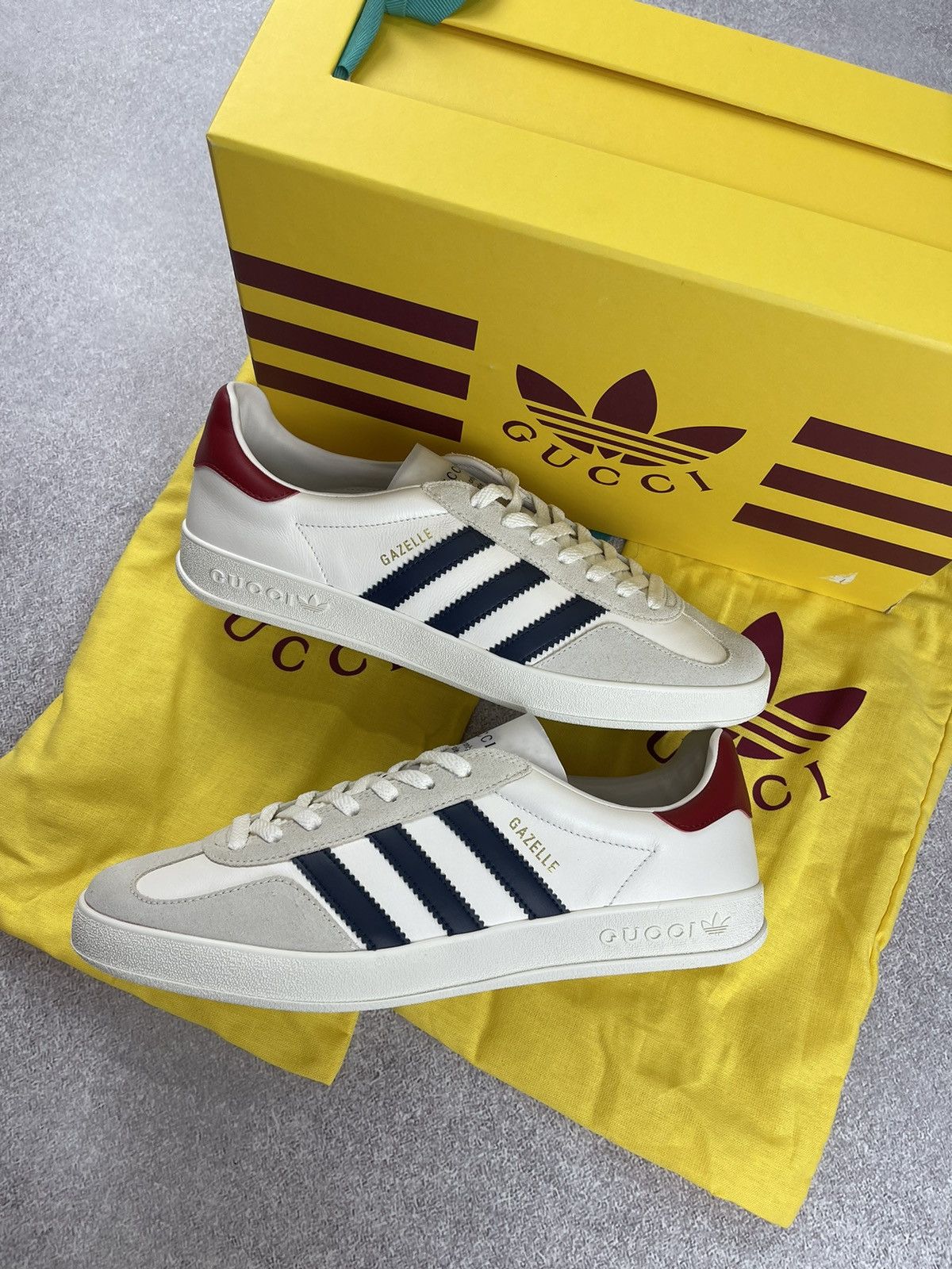 Adidas × Gucci Adidas x Gucci python print Gazelle Sneaker