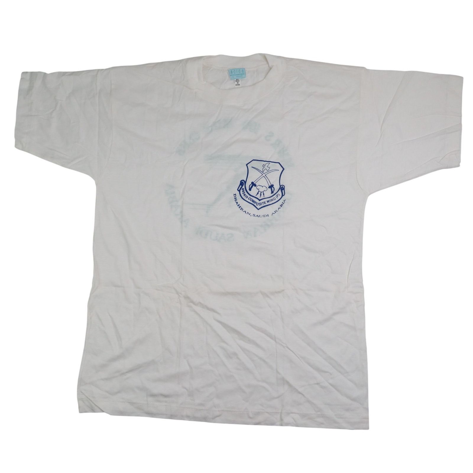 Vintage VTG 90s 4404th Composite Wing Saudi Arabia 100 Mile Club T Size US L / EU 52-54 / 3 - 2 Thumbnail